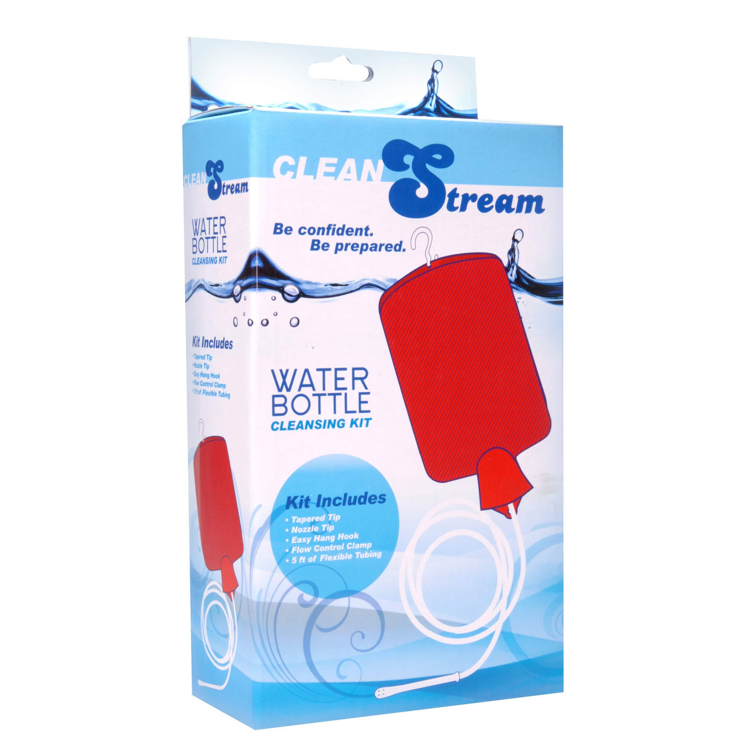 CLEAN Stream Water Bottle Enema Bag and Douche with 3 Piece Silicone Tip Kit
