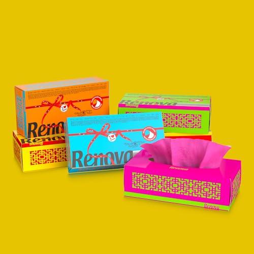 Renova Renova Red Label Blue Facial Tissues 80 Tissues, 1 Pack