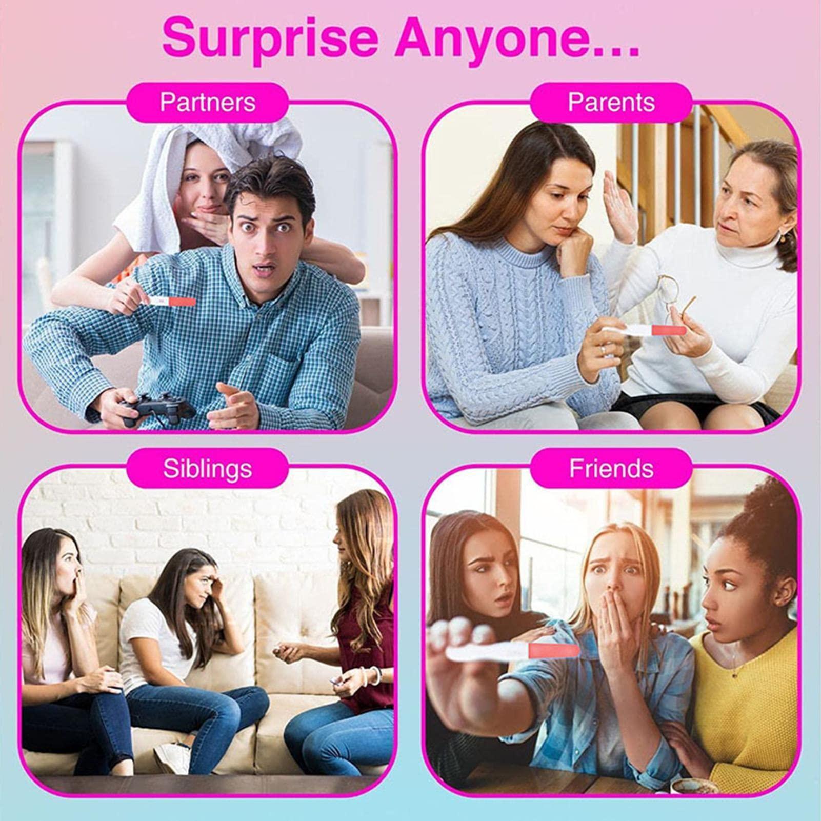 FreshCart Basics Fake Pregnancy Test - Funny Pregnancy Test Prank, Positive Fake Pregnancy Test | Realistic Fake Pregnancy Test, False Positive Pregnancy Solution, False Pregnancy Test Turns Positive for April Fool's