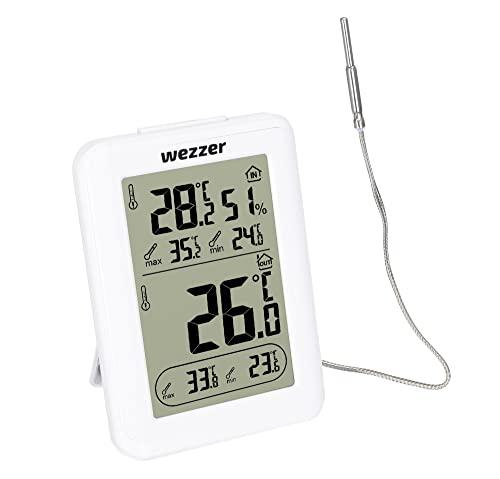 Levenhuk Levenhuk Wezzer SN10 Compact Portable Sauna Measuring Set of Digital Thermometer and Hygrometer with Wired Thermoprobe