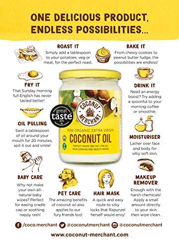 Coconut Merchant Coconut Merchant Organic Coconut Oil 300mL | Extra Virgin, Raw, Cold Pressed, Unrefined | Ethically Sourced, Vegan, Ketogenic and 100% Natural | For Hair, Skin & Cooking