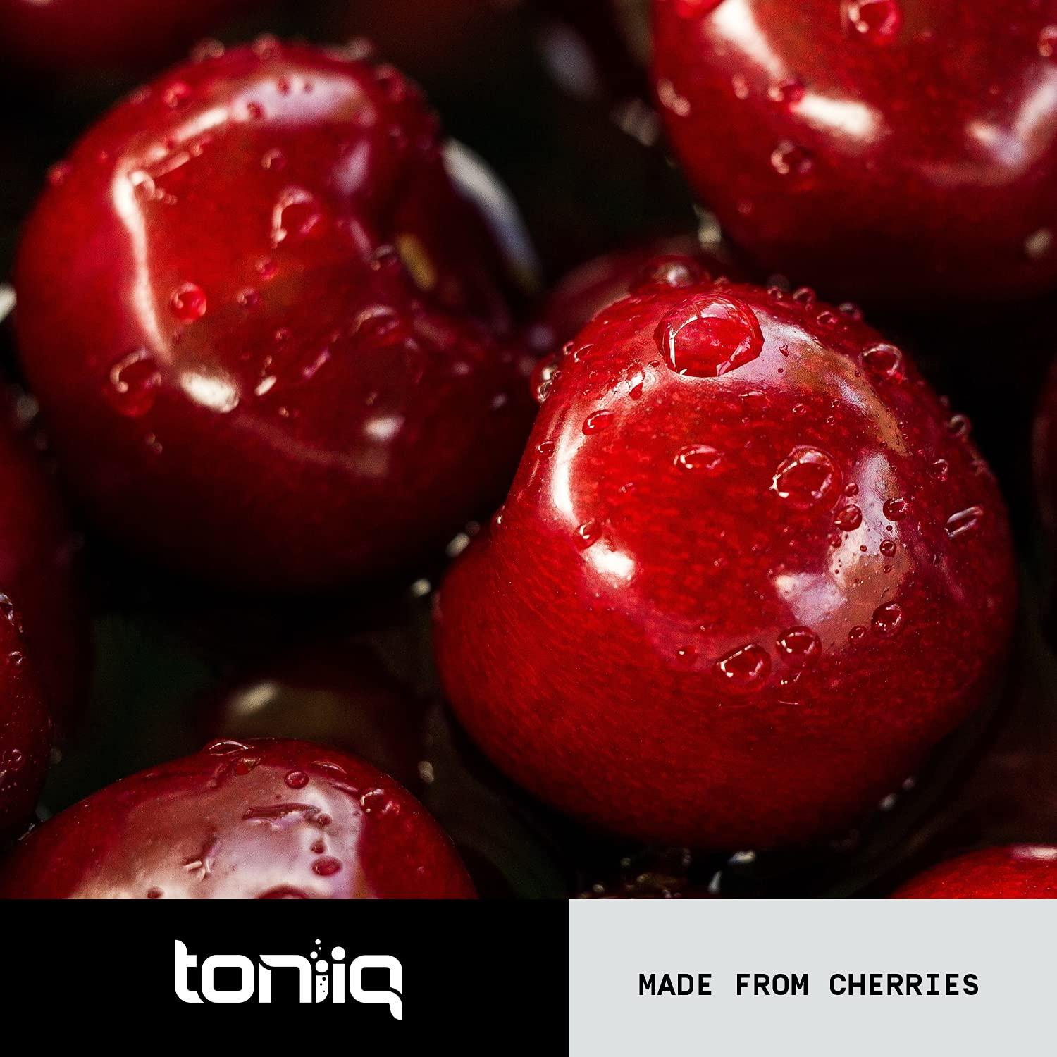 Toniiq Tart Cherry Capsules - Ultra High Potency 52:1 Extract - Highly Concentrated - Third-Party Lab Tested for Purity & Quality - 60 Capsules