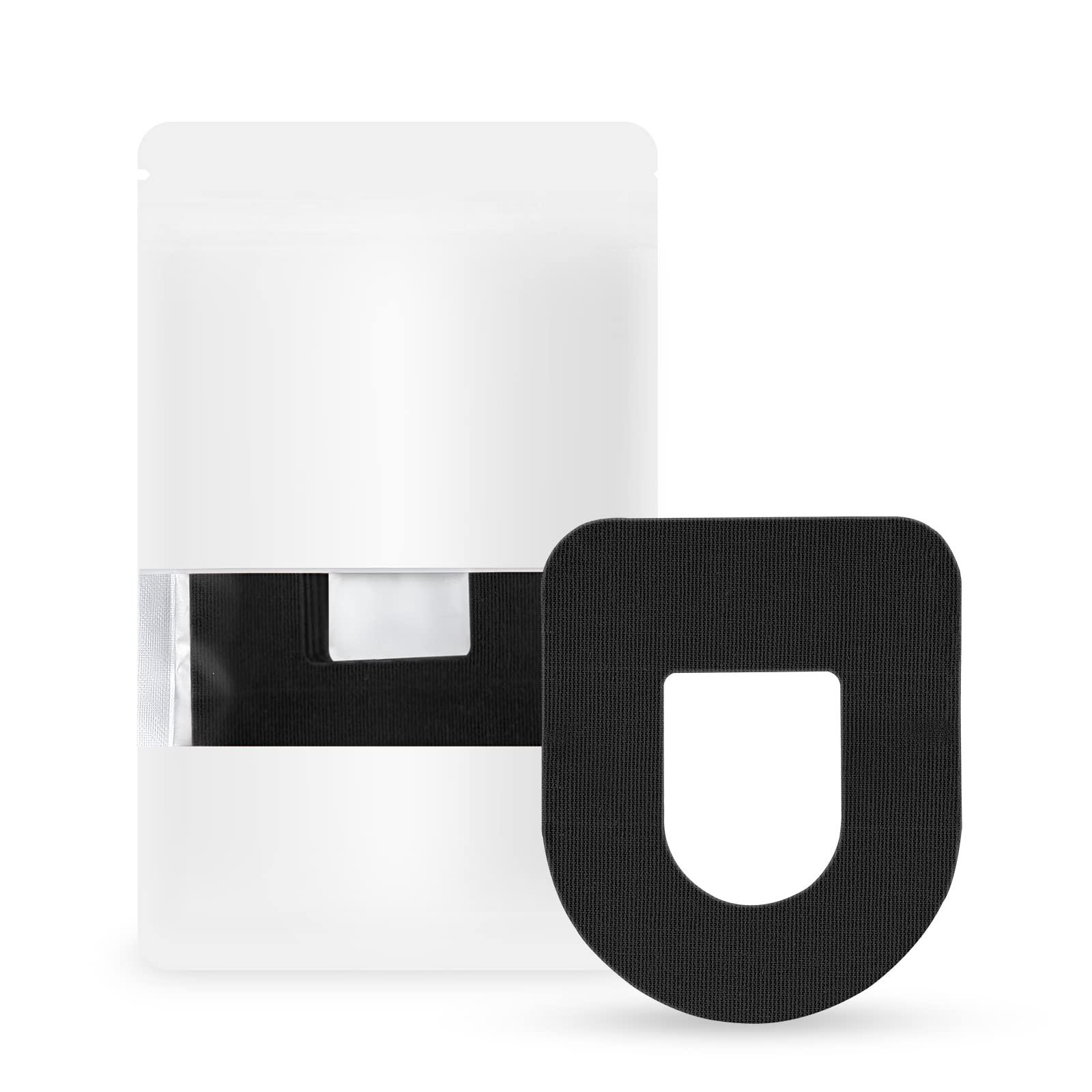 MEDMAX MEDMAX CGM Patches for Insulet Omnipod (25-Pack), Sweat-Resistant Waterproof Breathable Skin-Friendly Latex Free Adhesive Patches, Durable Pre-Cut CGM Patches (Black)