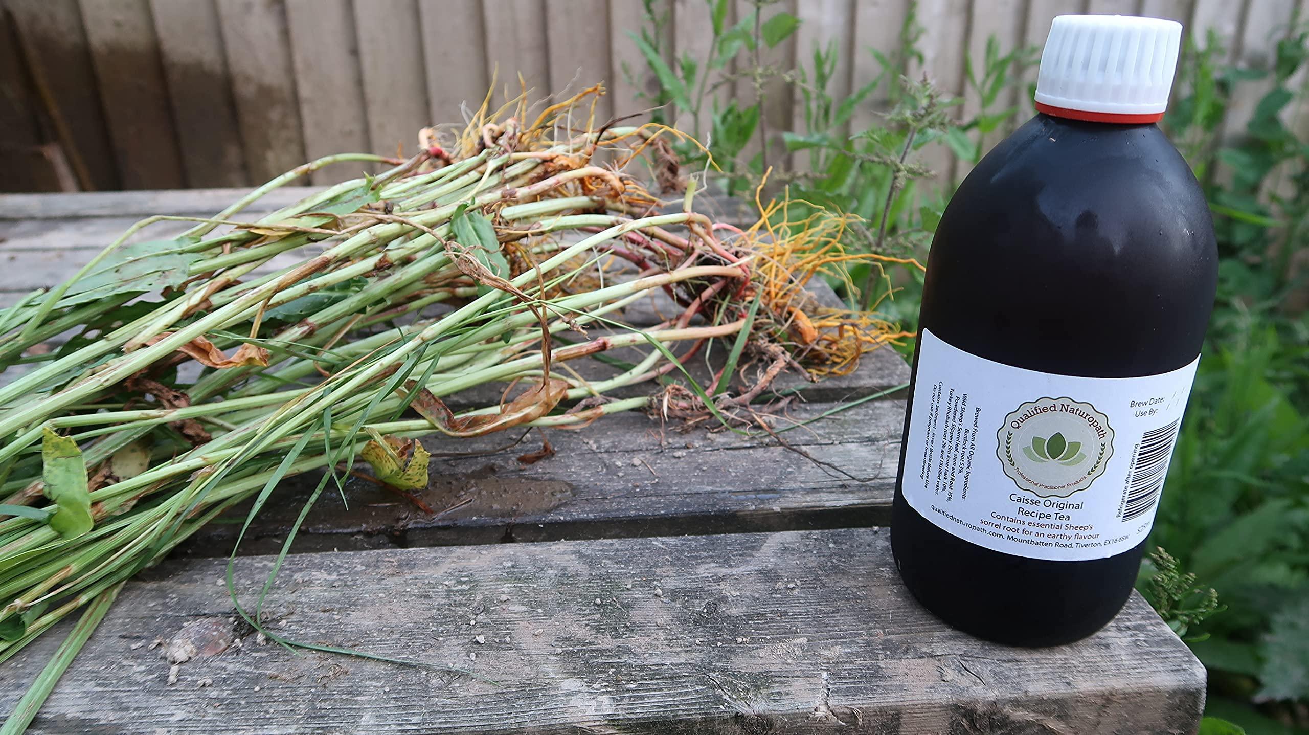 Qualified Naturopath - Professional Practition Caisse Original Formula 4 Herb Tea - 1050 ml (2 x 525 ml) Glass Bottles