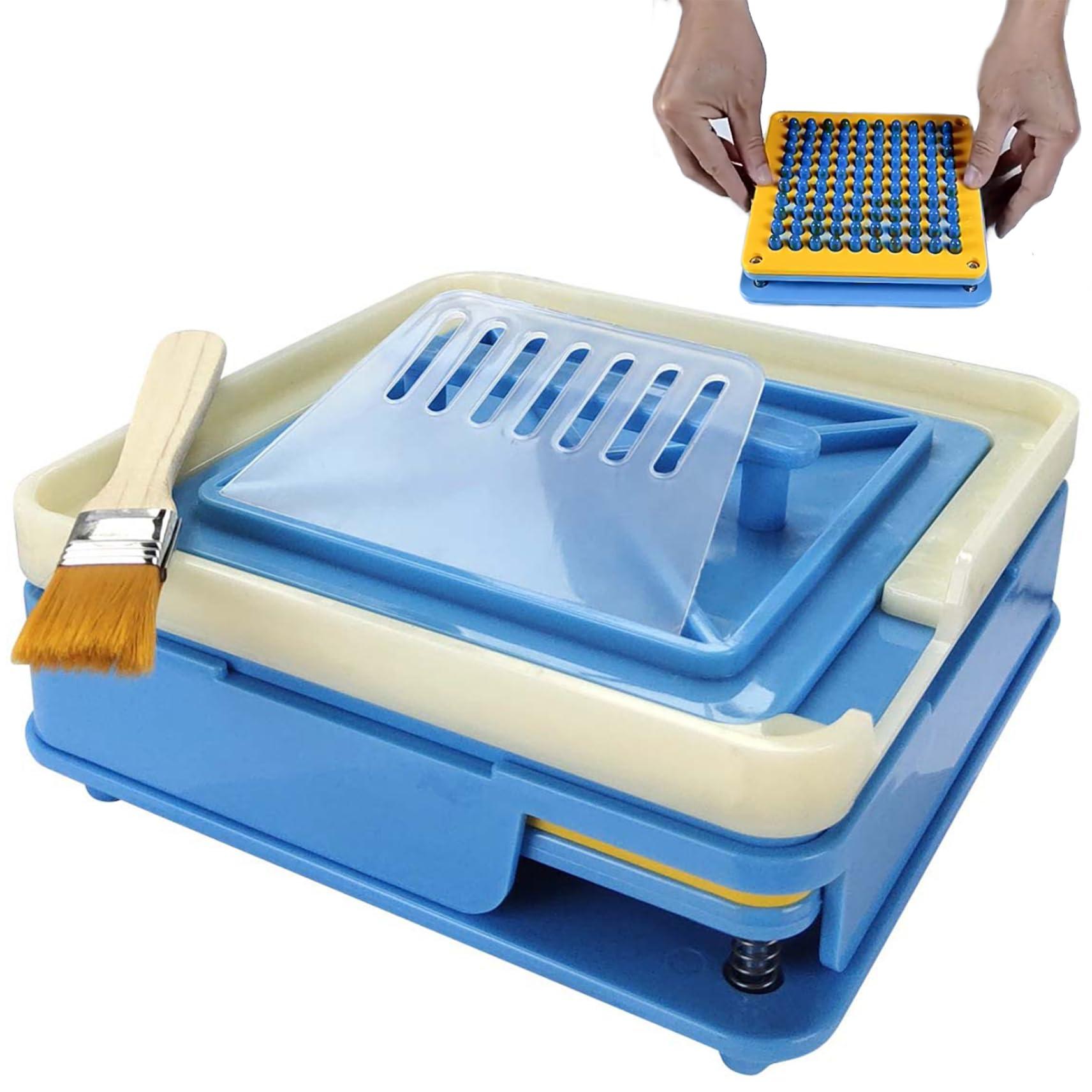 Dorccsi Capsule Filling Machine Capsule Filling Kit Empty Pill Capsules 100 Holes Manual Capsule Filling Tray with Spreader Empty Capsule Filler for Hospital Clinic Laboratory and Home Use