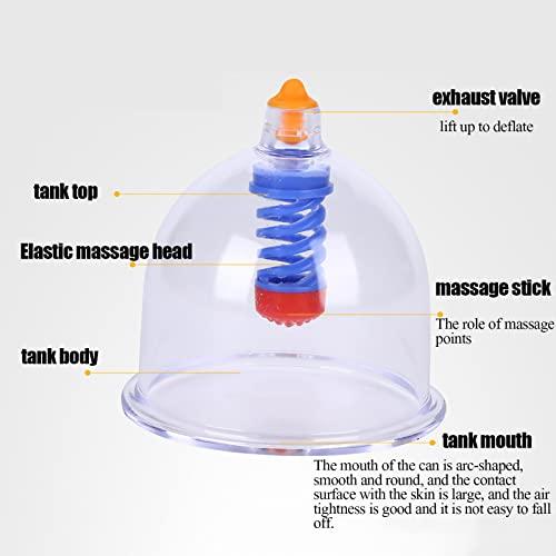 MytaYt Cupping Set Massage Therapy Cups, Myofascial Releaser Cupping Set with 24 Multi Size Vacuum Cups and 1 Hand Pumps, for Massage Muscle and Joints, Cupping Kit for Massage Therapists