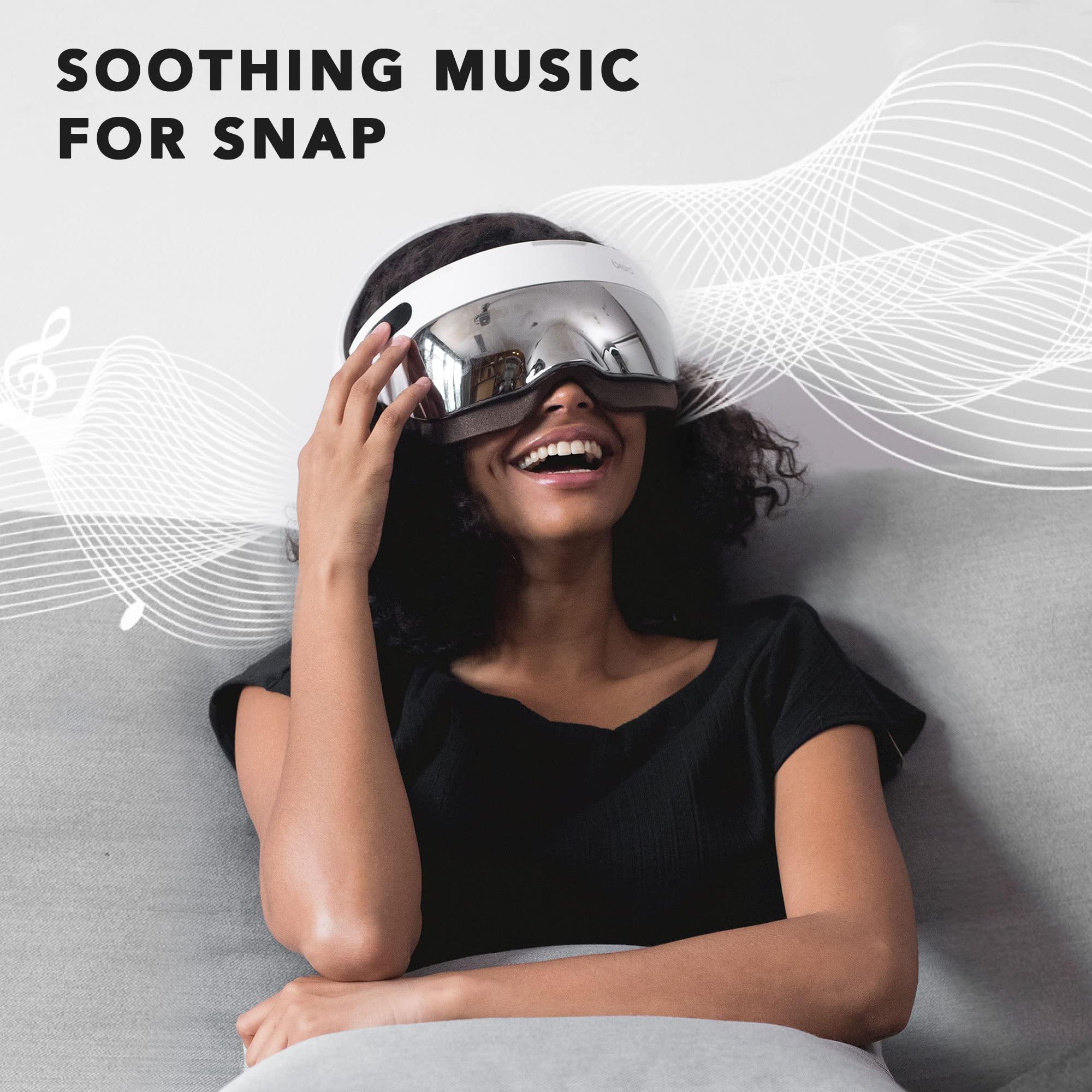 breo Breo iDream5s Electric Head Massager, Eye & Neck Massage Helmet with Heat, Kneading, Air Compression, APP Control Scratcher for Headache, Stress Relief, Deep Sleeping