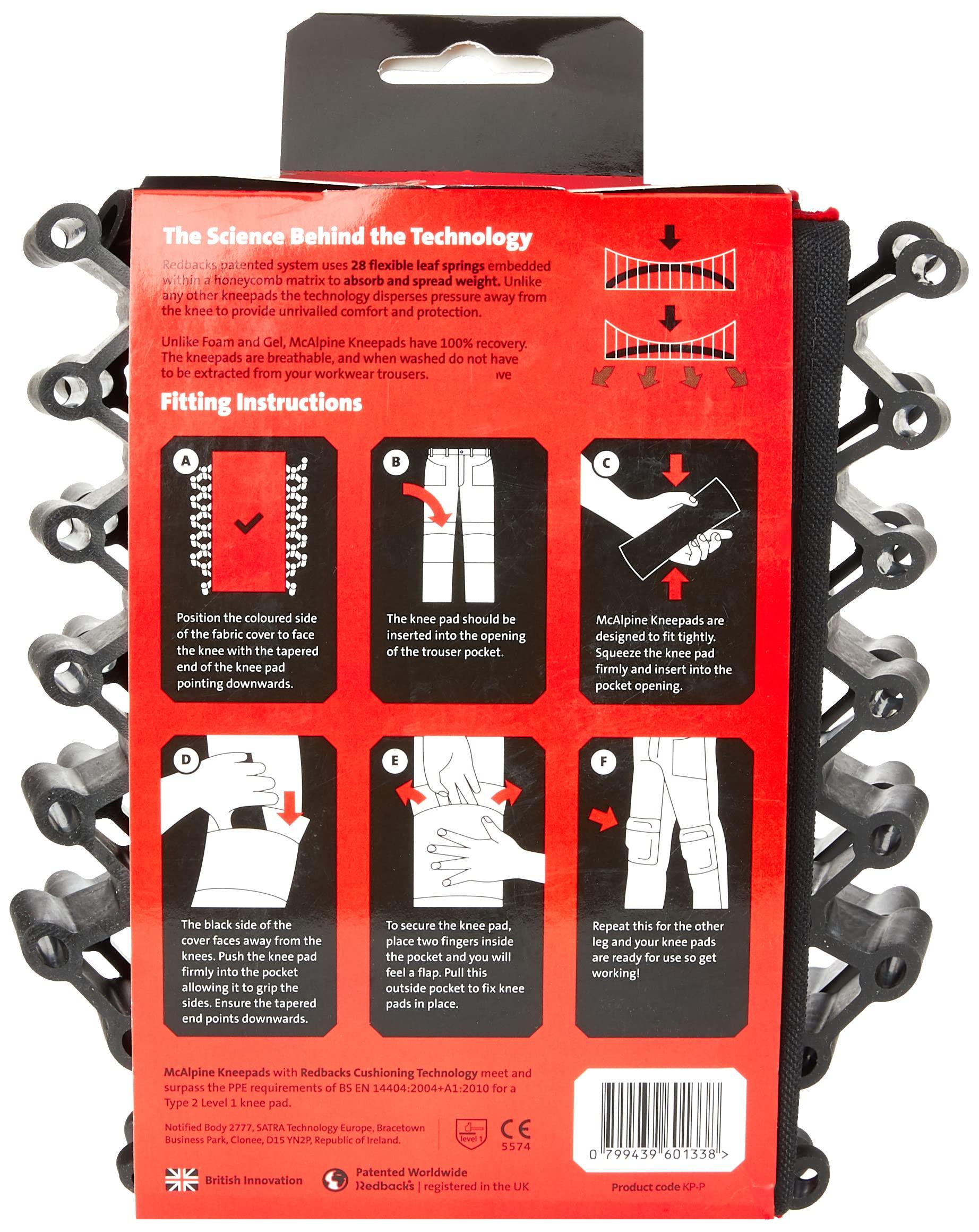 Redbacks Redbacks Lightweight Advanced Slide-In Knee Pad For Workwear Trousers