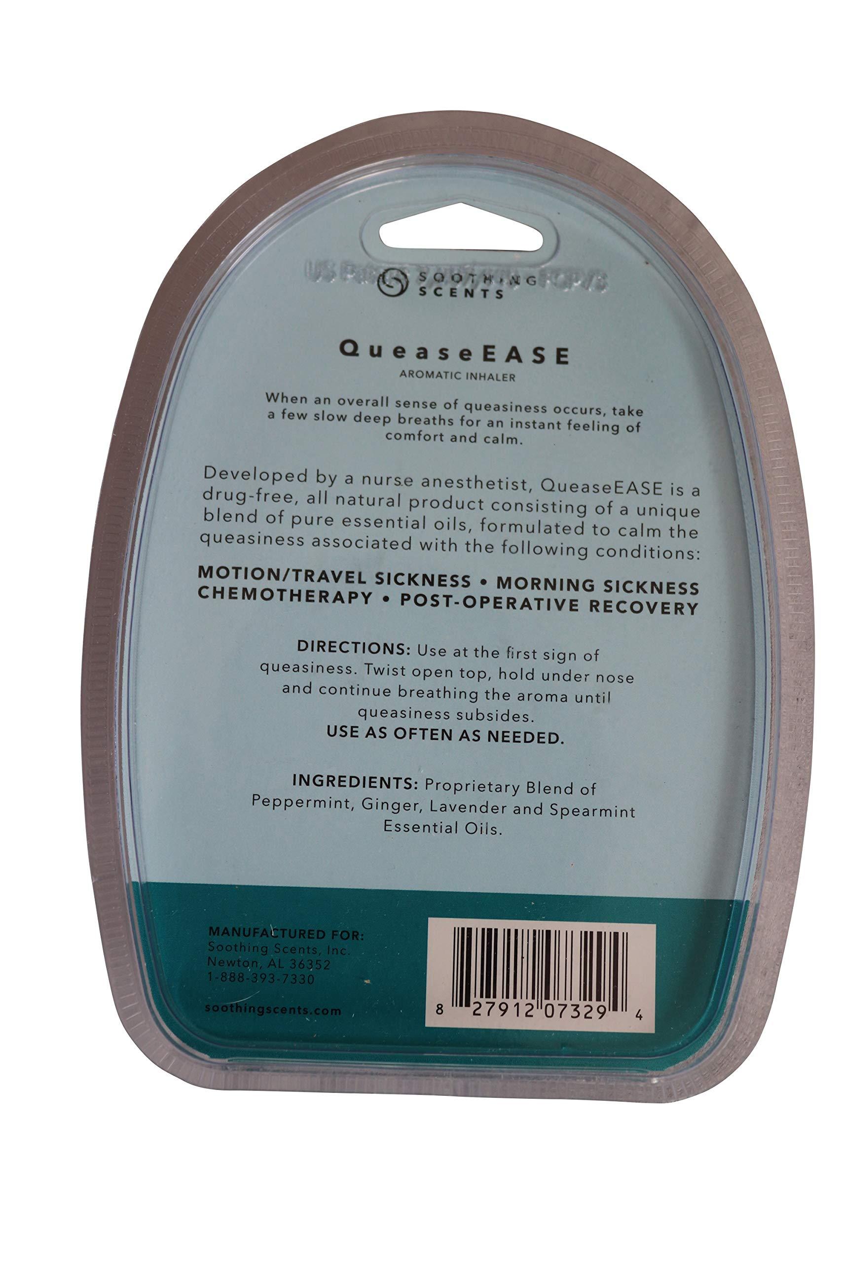 QueaseEASE Quease Ease for Anti Nausea, Travel Sickness (Car, Sea, Plane) Morning Sickness - 2 Pack