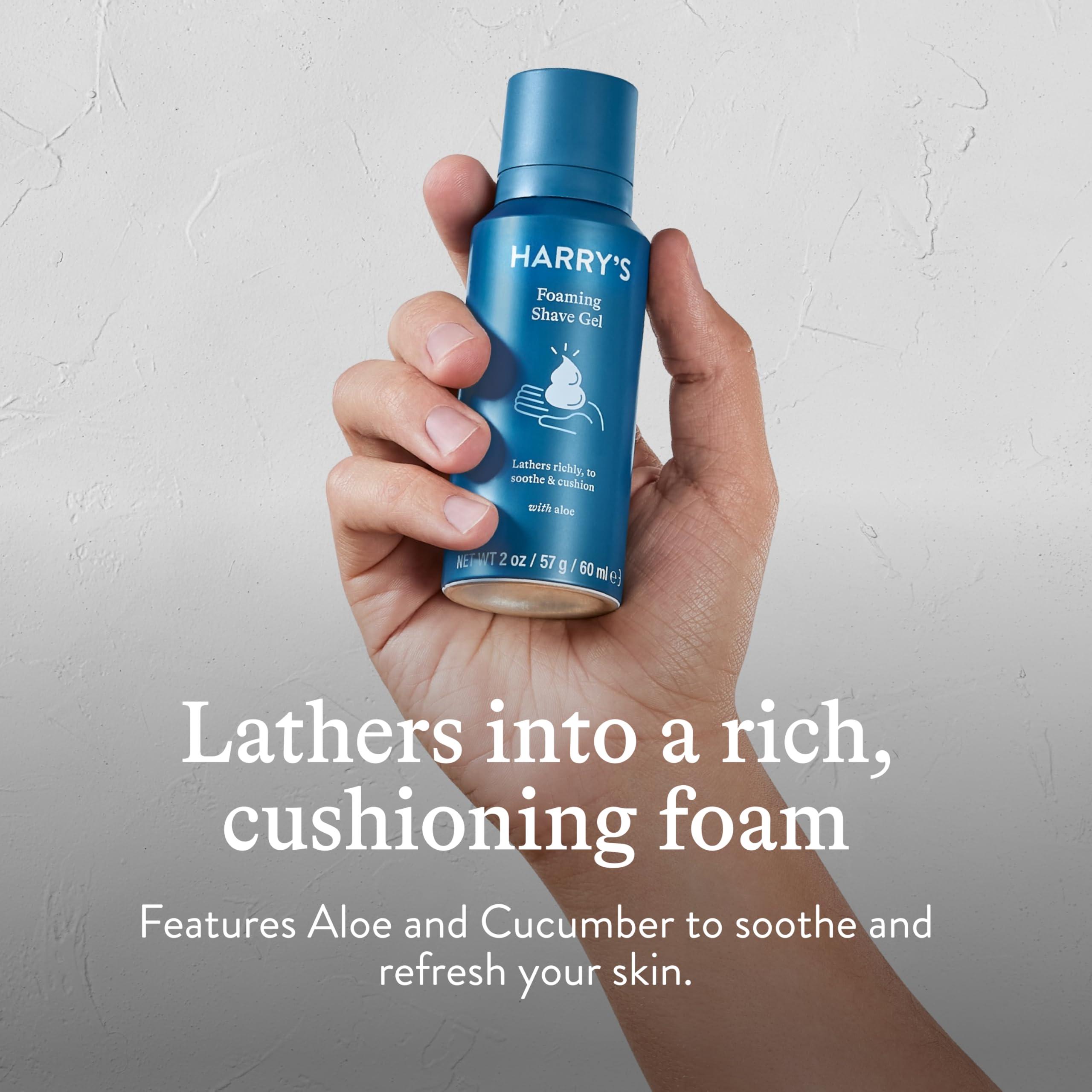 Harry\'s Harry\'s Men\'s Razor Set, Razor + 5 Razor Blades + Shaving Cream, Harry\'s Razor Blade Refills use 5 Blade Design for Smoother Shaving, Travel Size Men\'s Shave Cream Formulated with Aloe