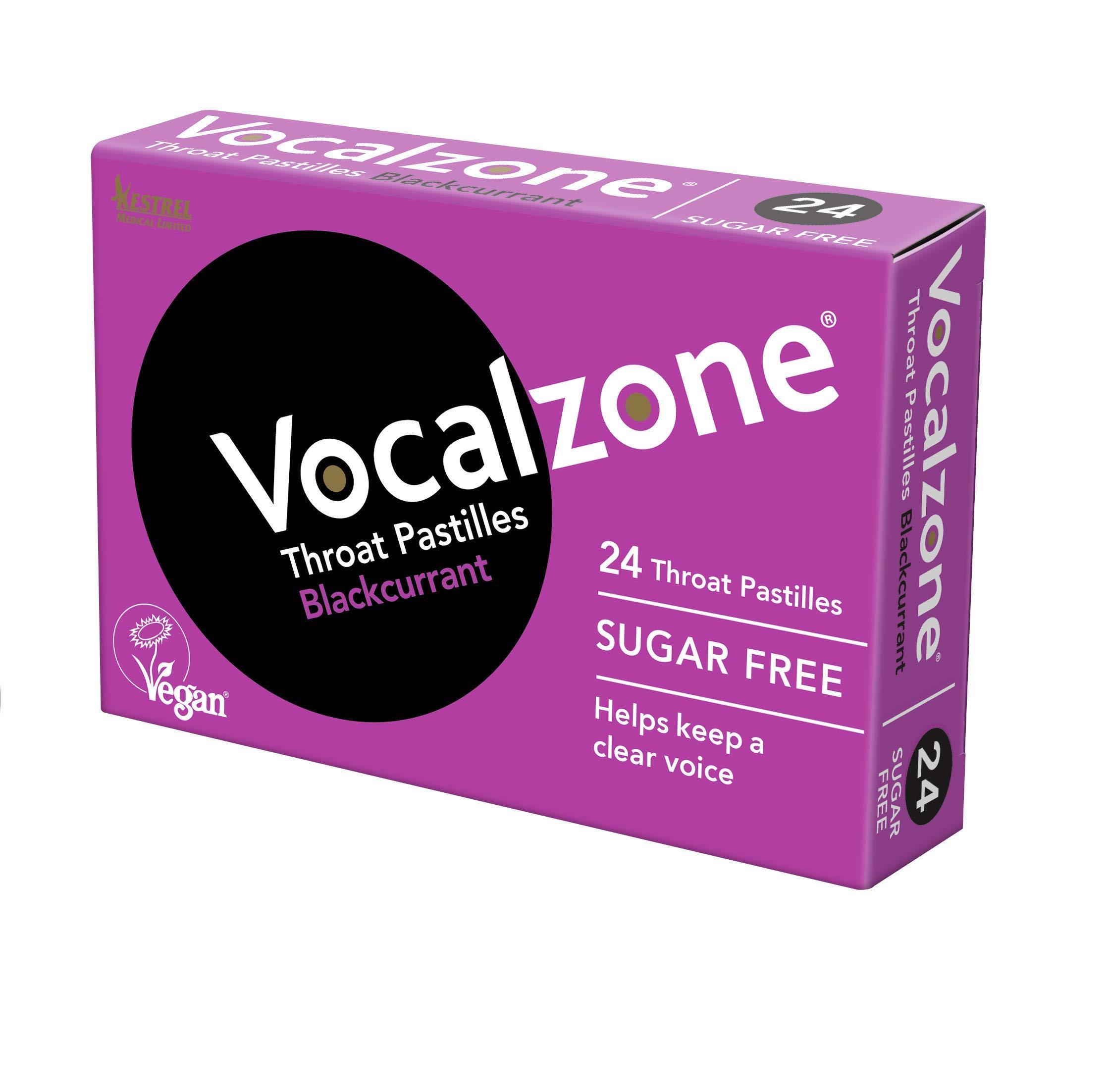 Vocalzone Vocalzone 3 Flavour 6 Pack Bundle | Sore Throat Relief Pastilles | Multi-Pack (6 x 24)