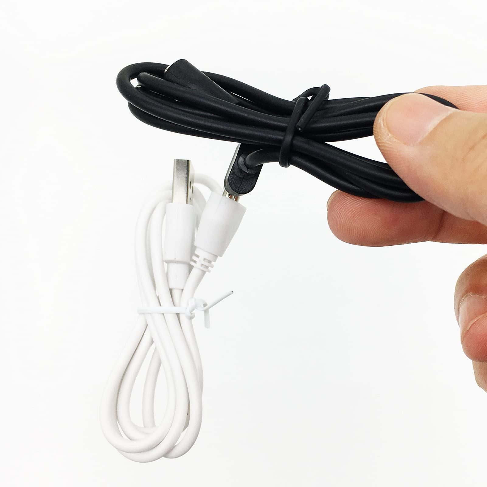PDEEY Max 2 Lovense Charger - Magnetic USB Charging Cable for Womanizer Personal Massager (6mm Wideth,2-Pack)