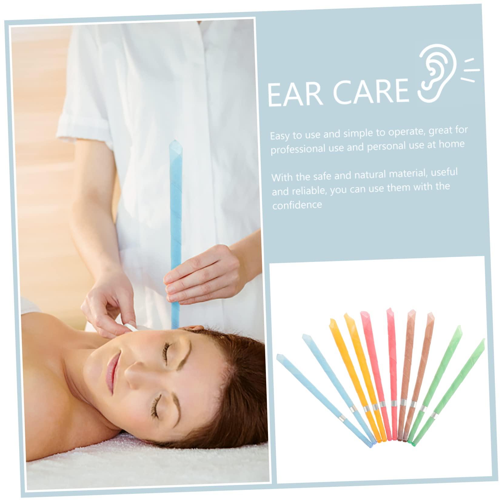 Healeved Healeved 2sets Ear Wax Removal Candle Set Protective Disc Natural Beeswax Candles for Safe Ear Cleaning Remover Tool Kit for Home Use and Care