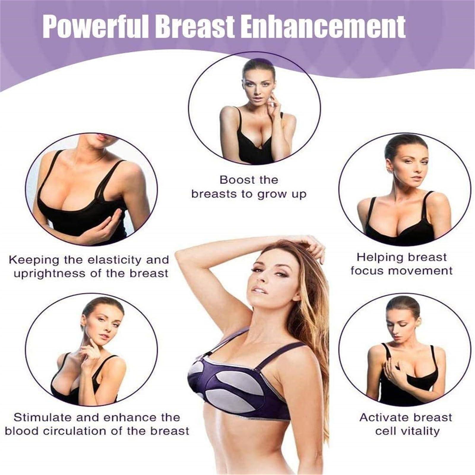 HEAXIY HEAXIY Electric Breast Enhancer Bra Machine, Professional Breast Massager, 3 Temperature Adjustments, Timer 30/50/60 Minutes, Prevent Breast Prolapse, Sagging Deformation,AB