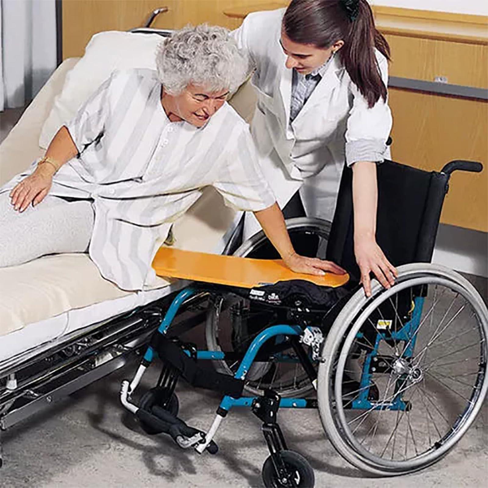 CPTCMYHM Mobility Transfer Board Wooden Curved wooden transfer board Patient Thickened Transfer Board Seated Transfer Board for Wheelchair Transferring Integral Transfer Board for Wheelchair Transfer