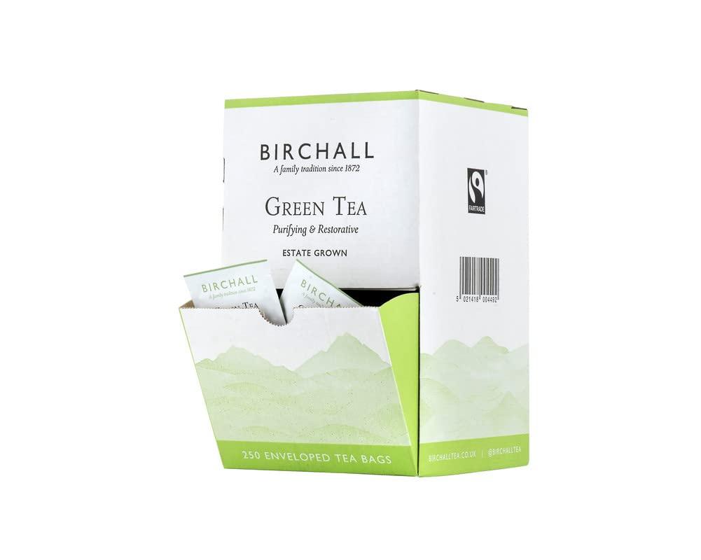 Birchall Birchall Tea - Green Tea - Box of 200 Enveloped Plant-Based Prism Tea Bags - Experience the Antioxidant Rich & Delicate Flavor of Healthful & Nutritious Brew for Every Day