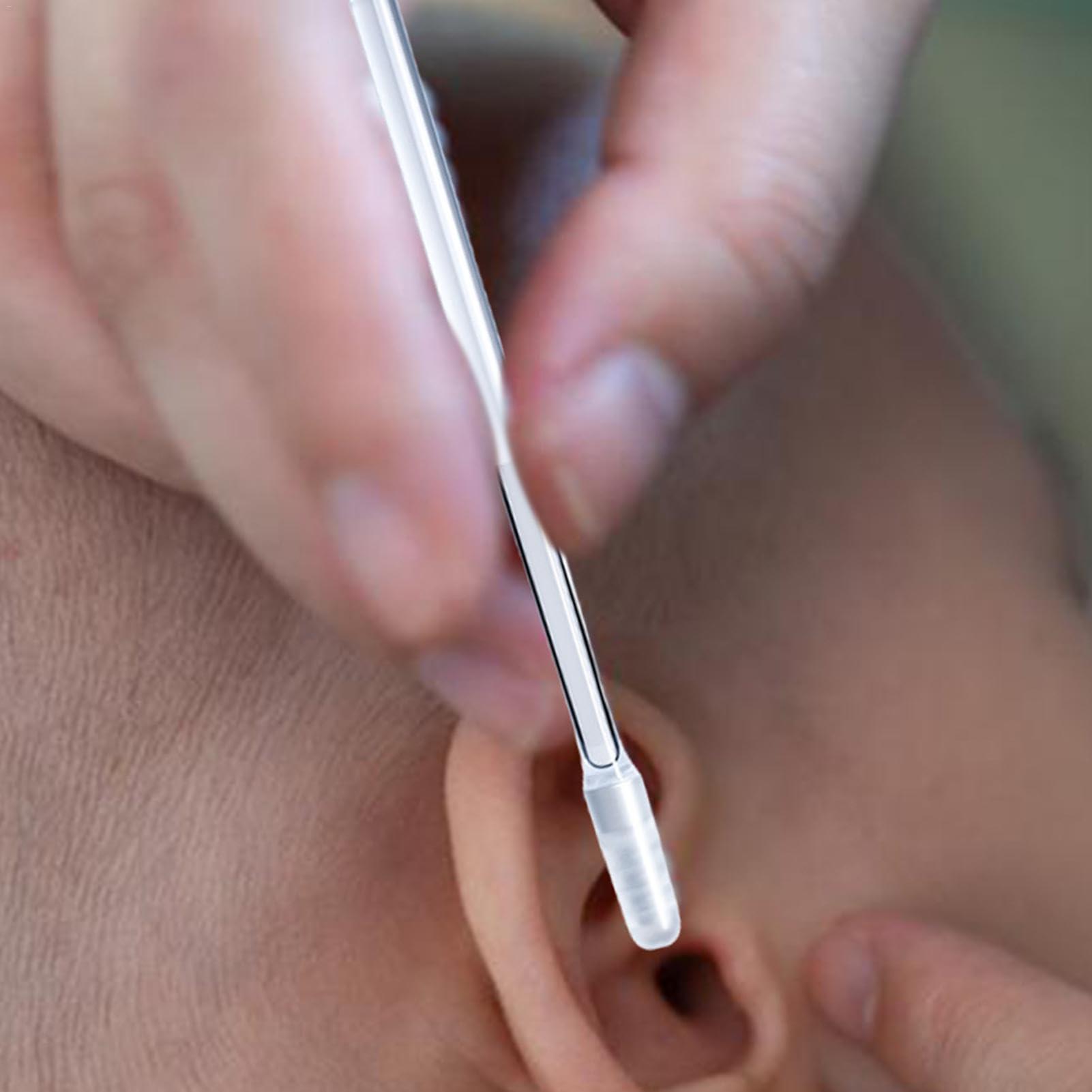 Yhsioaklo Sticky Ear Pick - Earwax Remover Tool | Soft Rubber Reusable Sticky Ear Pick | Adhesive Ear Wax Removal Tool | Sticky Ear Digging Stick Cleaner Tool for Home, Traveling and Outdoor