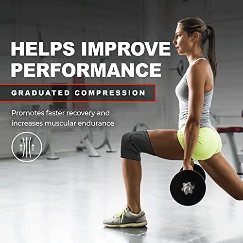 Uflex Athletics Uflex Athletics (Small) Knee Compression Sleeve Support for Running, Jogging, Sports, Joint Pain Relief, Arthritis and Injury Recovery-Single Wrap