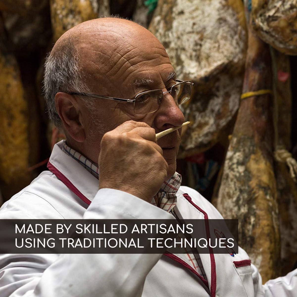 JAMONNATURAL Jamon Iberico Spanish Ham Leg - 4.5-5.0 kg Paleta Iberico Cebo Pata Negra - 100% Natural - No Additives or Preservatives - from Multi-Award Winning Iberico Ham producer Simon Martin