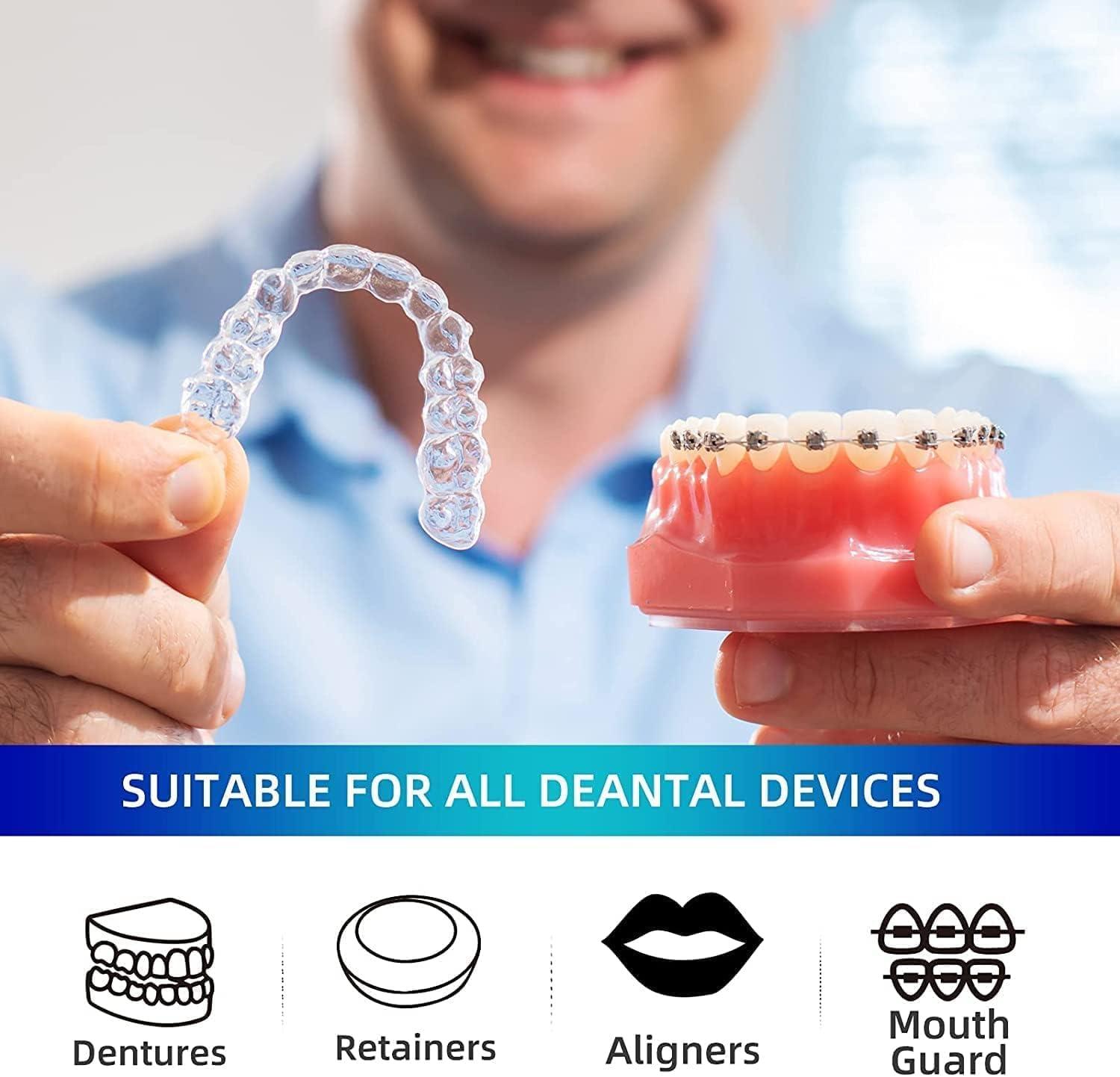 Y-Kelin Y-Kelin Retainer Cleaner,Retainer Cleansing Tablets, Denture Cleaning Tablet, Retainer,Dentures,Mouth Guard Cleaner 12 Tablets