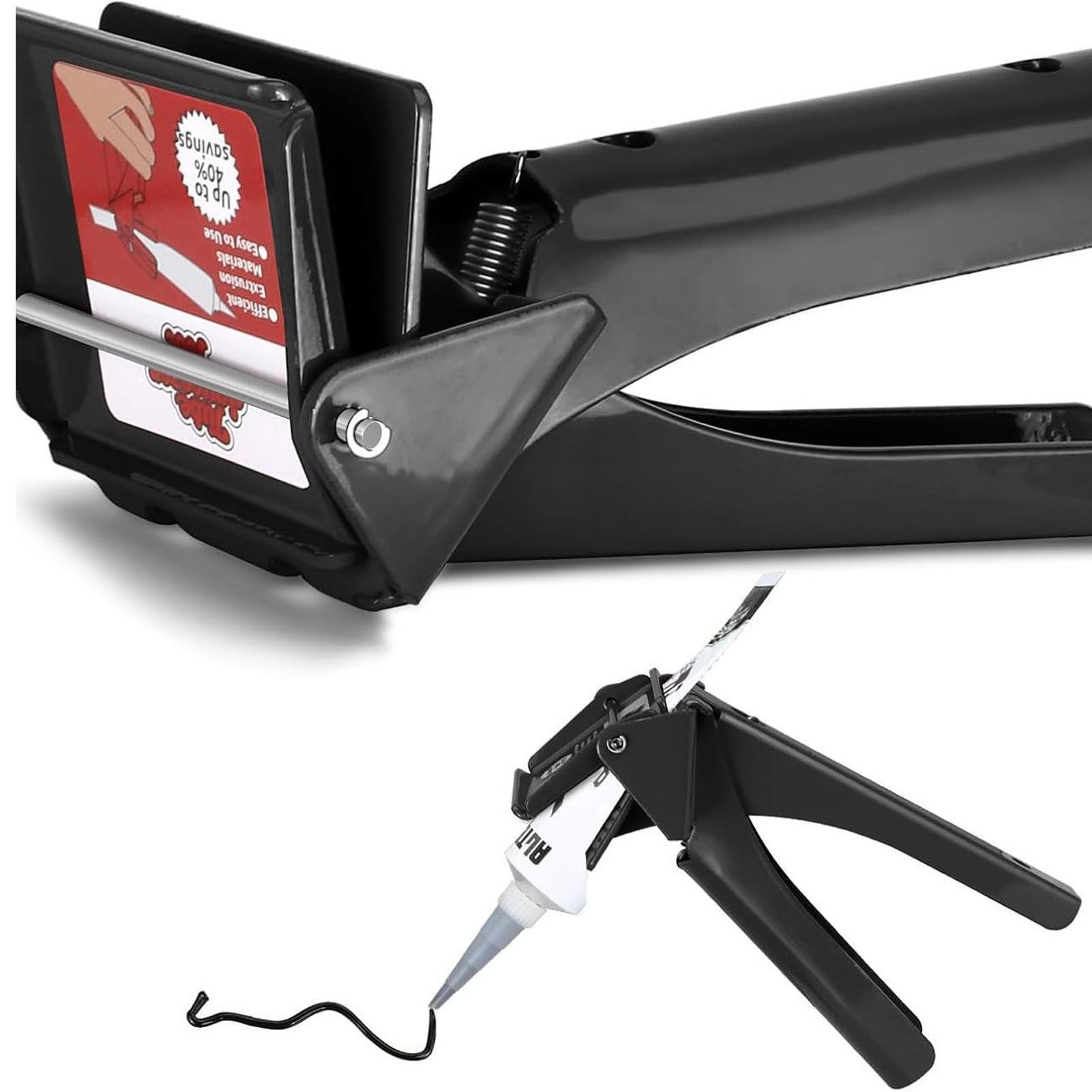 FreshCart Basics Tube Grip - Silicone Extrusion Tool, Silicone Dispenser Tube | Ergonomic Squeeze Extrusion Tool Metal Tube, Rtv Tube Squeezer, Heavy Duty Silicone Dispenser for Prevents Waste, Iron