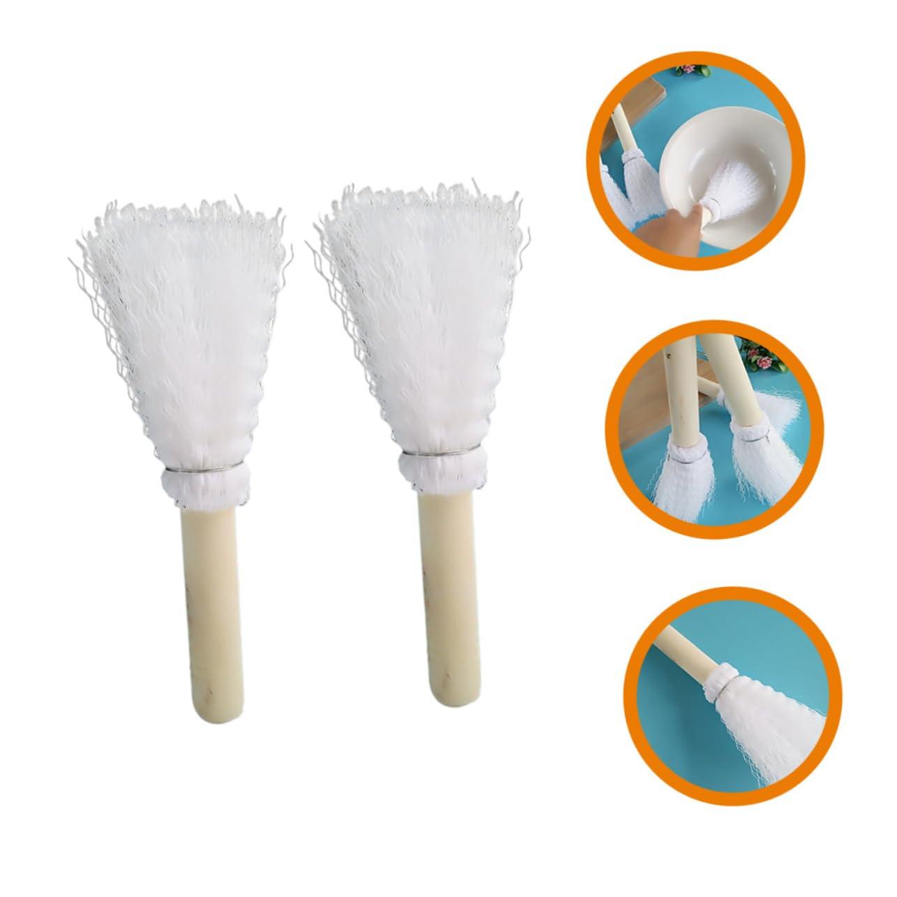 Garneck Garneck Washing up Brushes for Kitchen Wooden Handle Pot Cleaning Brush Reusable Brush Set for Dish Pan Cleaning Strong Scrubbing for Stains Multifunction Cleaning Brush