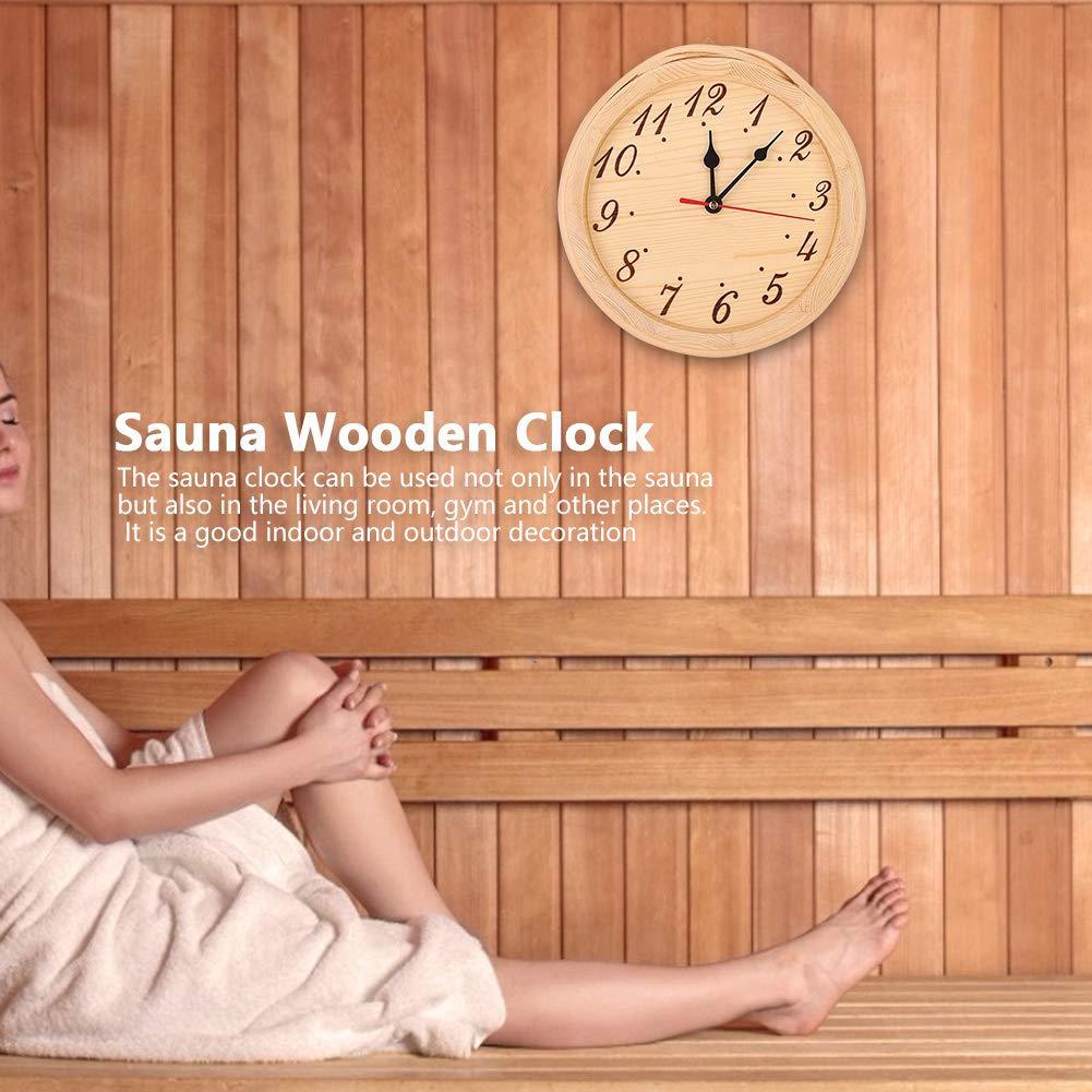 Jeanoko Sauna Clock with Numbers, Clear Reading, Modern and Simple, for The Sauna