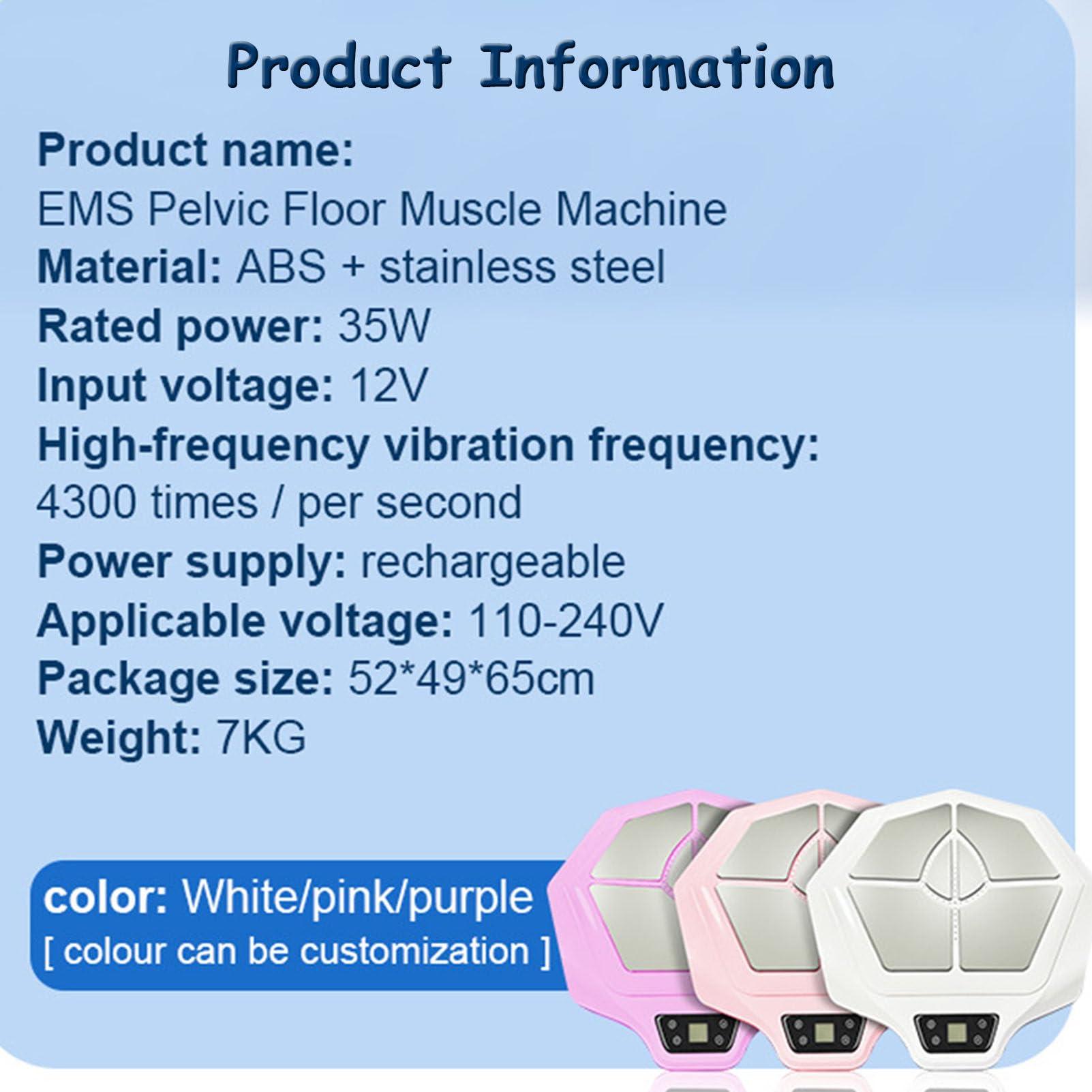 Hydravex Pelvic Floor Strengthening Device, Electric Pelvic Muscle Exerciser for Women, Stimulate & Tighten 12,000x, Magnetic Design, Pelvic Floor Muscle Trainer for Stronger Pelvic Muscles,Purple