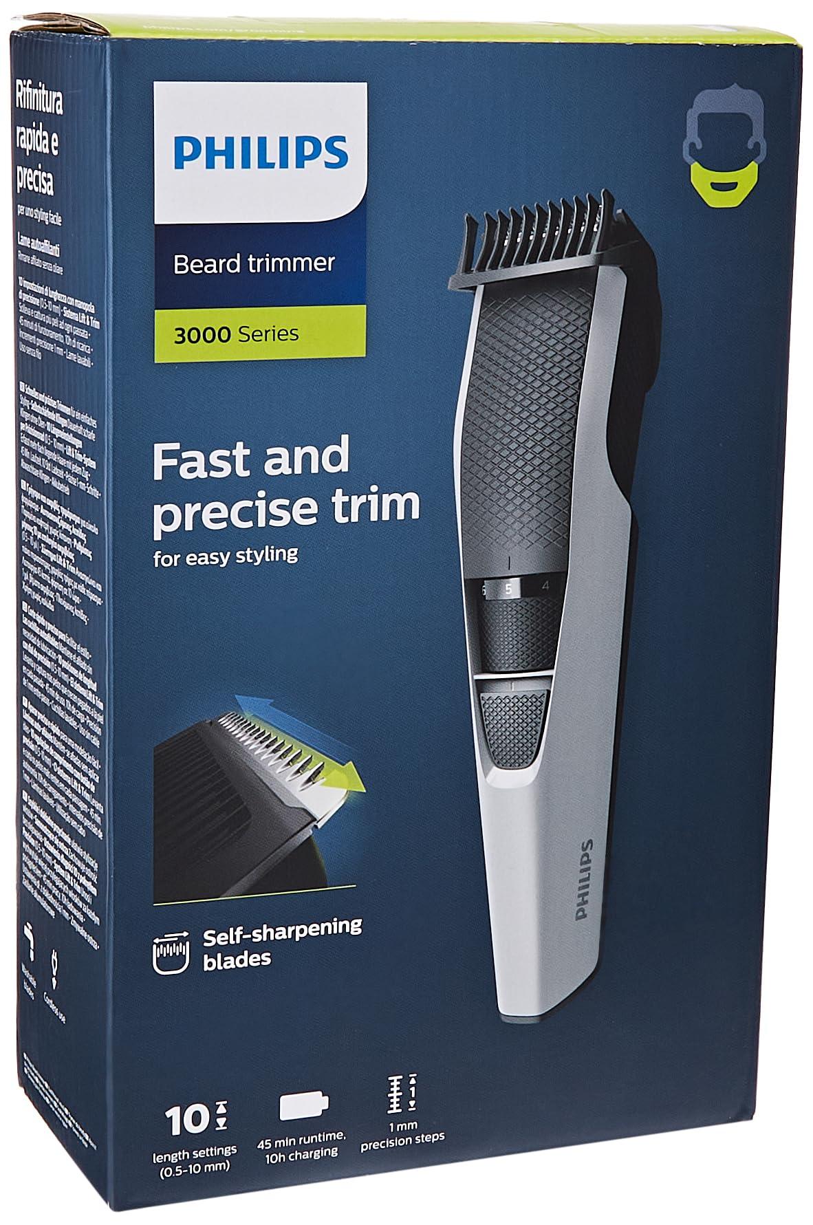 PHILIPS \"Philips Beardtrimmer 3000 Series, Beard Trimmer with Lift & Trim Technology (model BT3206/14)\"
