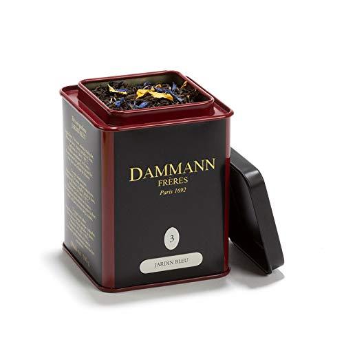 Pasticceria Passerini dal 1919 Pasticceria Passerini dal 1919 Jardin Bleu, Rhubarb and Strawberry-Flavoured Black Tea, 100g / 3.52oz Loose Leaf Tea in Tin, Dammann Frères