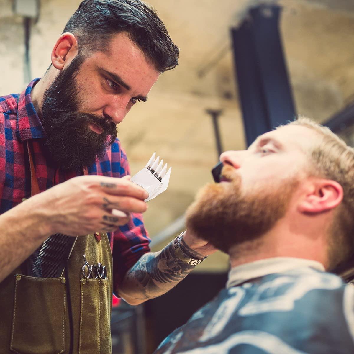 colorski colorski Professional Peanut Clipper Guards 4 Sizes (1/8 to 1/2), Fits Wahl Peanut, White, 4PCS