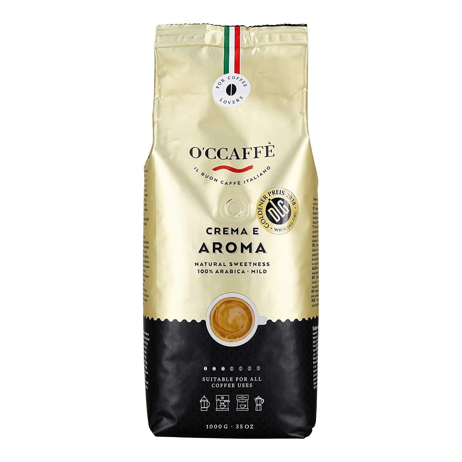 O'CCAFFE' O'ccaff Crema e Aroma 100% Arabica Coffee Beans 1kg