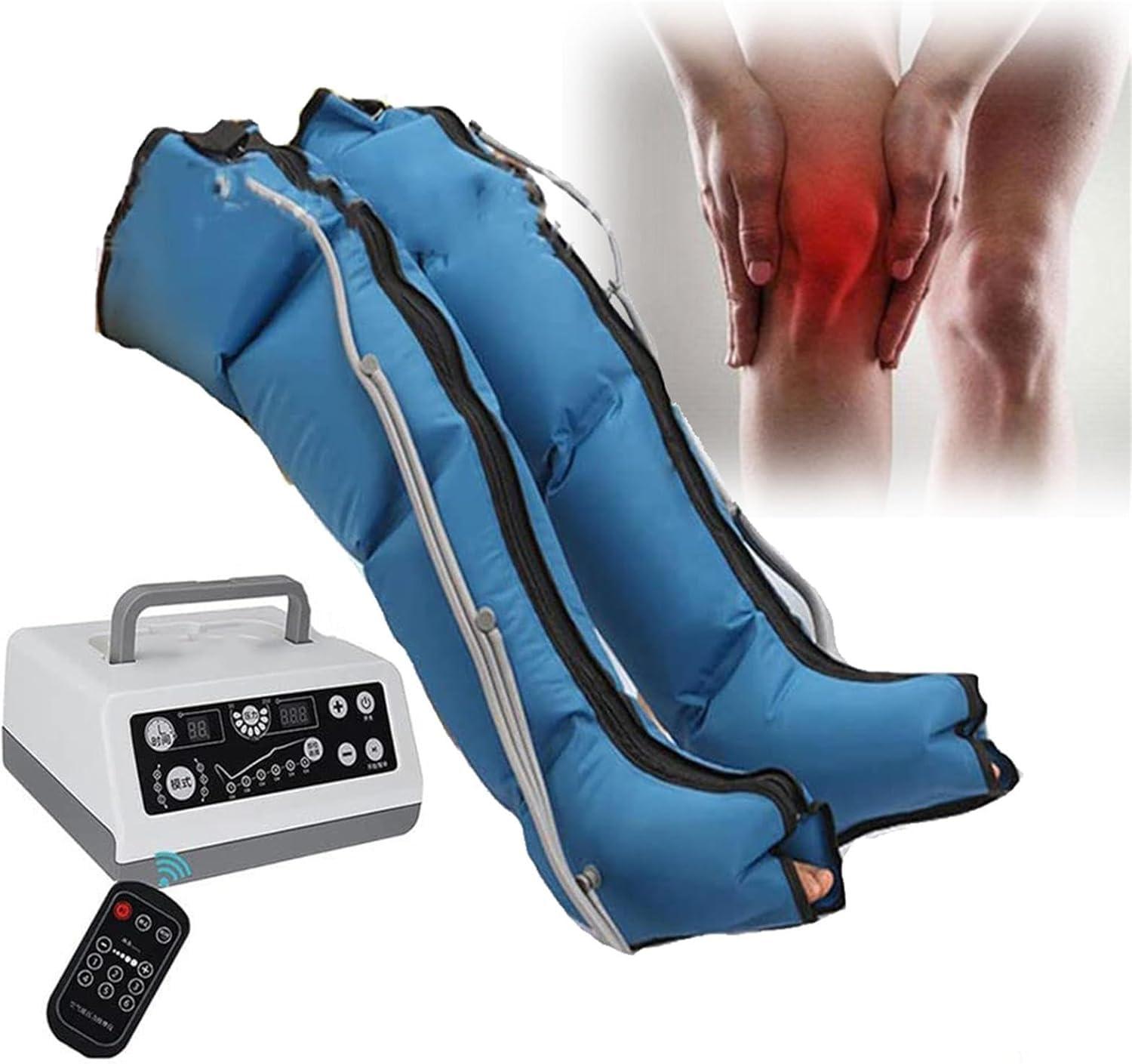 DaoGeSir Pneumatic Leg Massager Air Compression Massager Machine Lymphatic Drainage Leg Massager Foot Ankles Calf Massage Machine for Lymphedema Circulation Swelling Relax Pain Relief