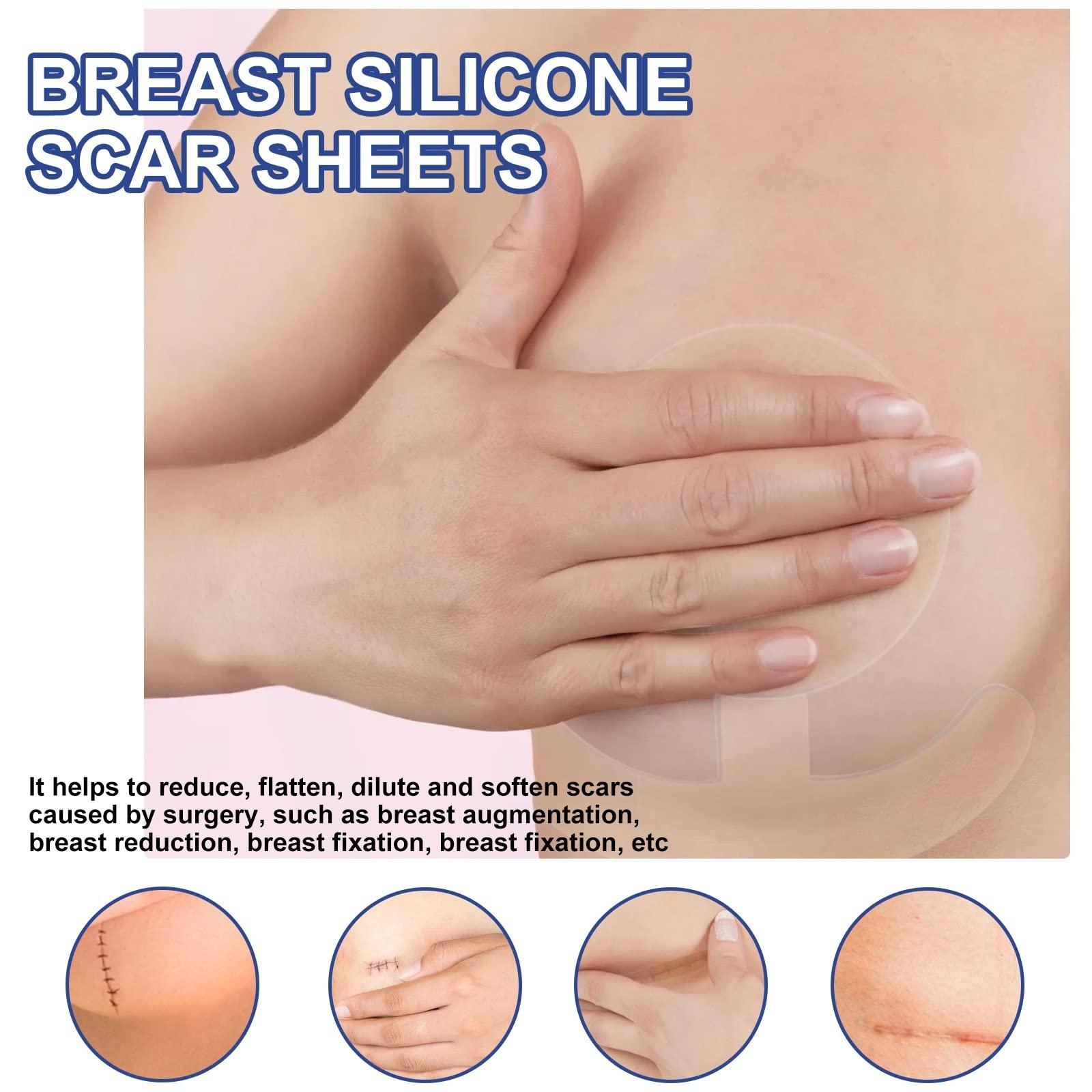 Vipomkowa 7 Line Correcting Silicone Scar Sheets Silicone Scar Sheets For Breast 8 Pack Breast Reduction After For Scar Removal Sheets 4 Areola Soft Strips 4 Sheets 2023 Graduation Gift