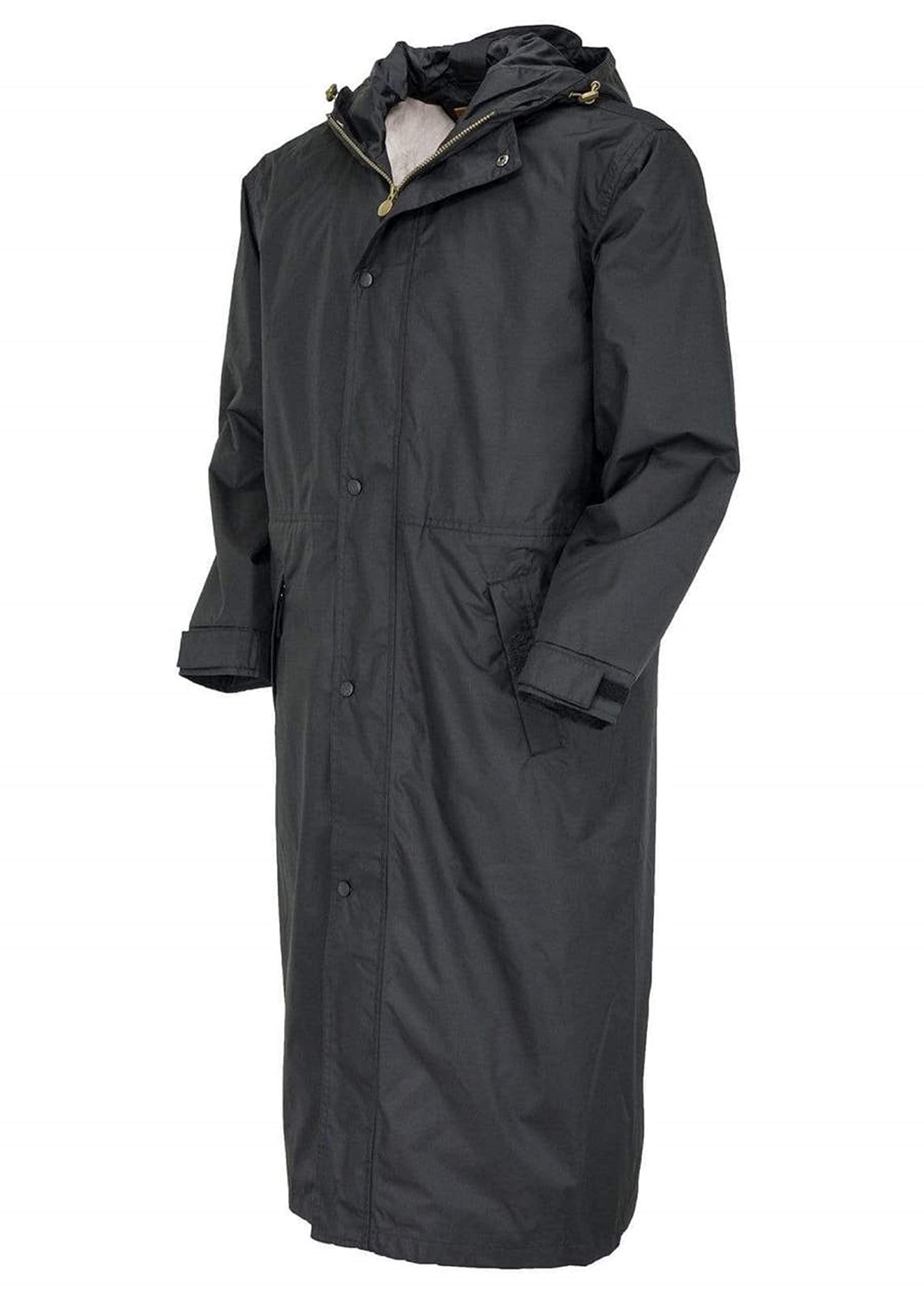 Outback Trading Outback Trading Unisex 2406 Pak-A-Roo Duster Waterproof Windproof Seam-Sealed Long Sleeve Rain Coat, Black, X-Large