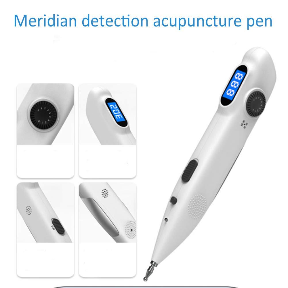 SETSCZY SETSCZY Acupuncture Pen USB Rechargeable Electronic Acupuncture Meridian Therapy Machine Massage Pen Relief Pain Tools with 3 Massage Heads 9 Levels