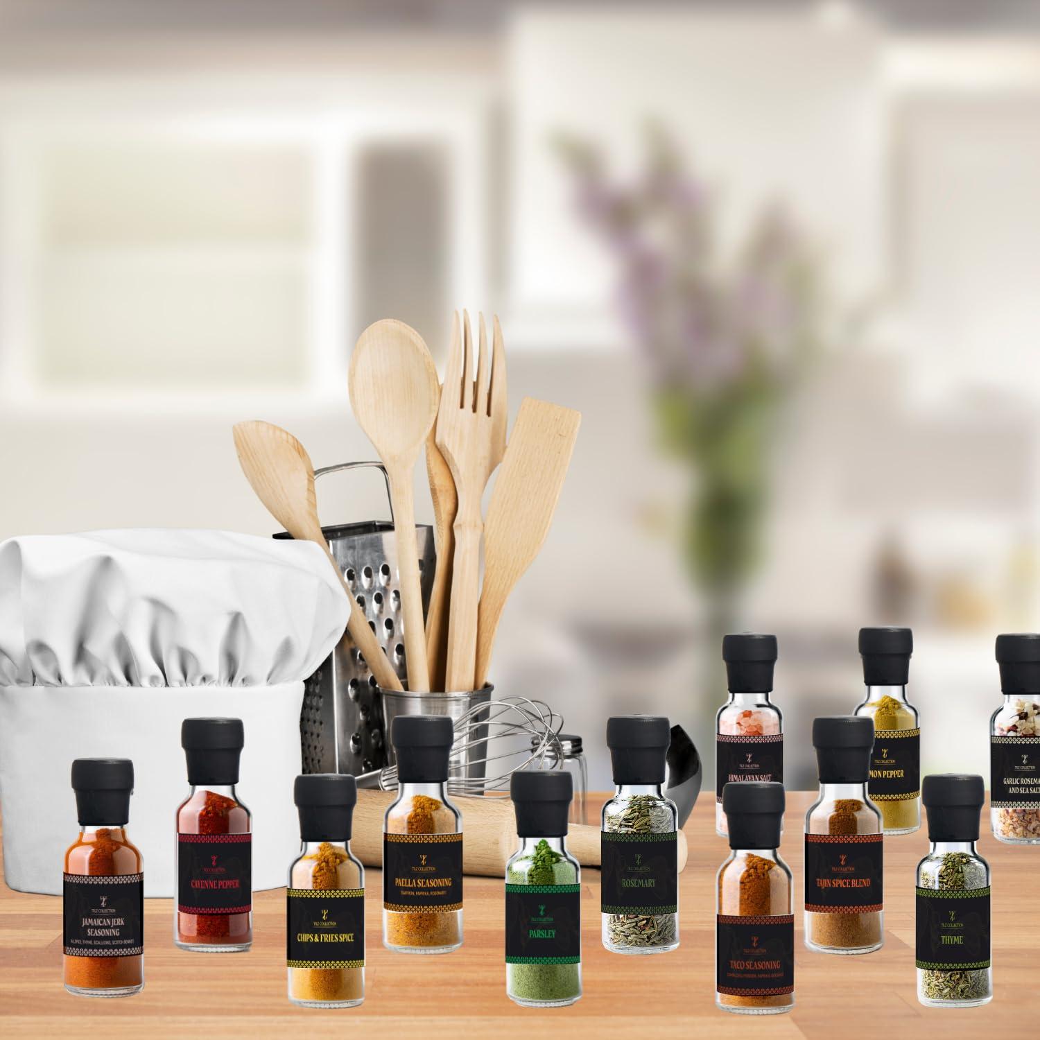 TILZ COLLECTION Spice Gift Set -24 Gourmet Spices For Cooking, Grilling, Rubs, Mixed Spice, Herbs, Spices & Seasonings, All Purpose Seasoning, Cooking Gifts For Men, Women, Birthday, Christmas, Housewarming Gifts