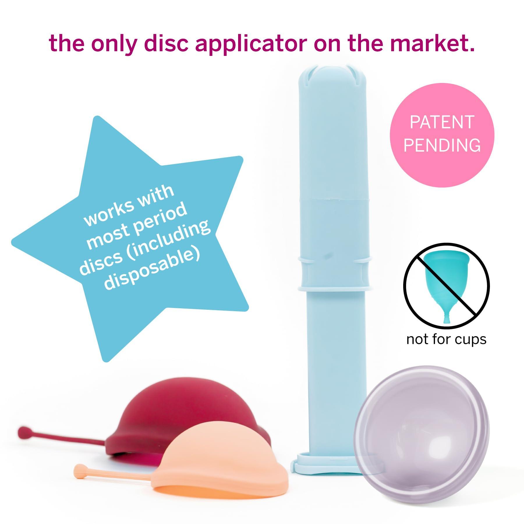 Pixie Cup Pixie Menstrual Disc Applicator - Inserts Like A Tampon - Every Woman Can Now Use Period Discs - Perfect for Long Nails - Self Sterilizer TPE Properties - Travel Case - NOT for Menstrual Cups