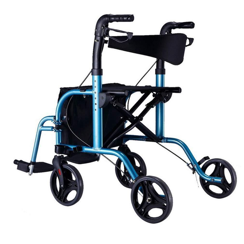 NATWEE Walker,Walker Rollator with Seat, Drive Medical Rollator Walker Foldable, Heavy Duty Rollator Walker Lightweight Quality Aluminum Alloy Used for Seniors,Blue It's so Kind of You