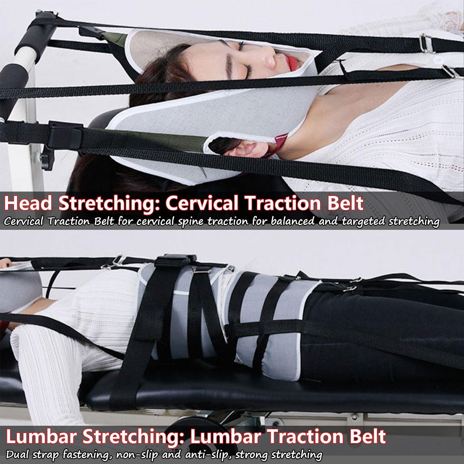 RVUEM RVUEM Massage Traction Bed, Body Stretching Table, Cervical Spine Stretching Device, Massage Bed Device, Massage Bed Table, Cervical Spine Lumbar Traction,Bed W:38cm,003