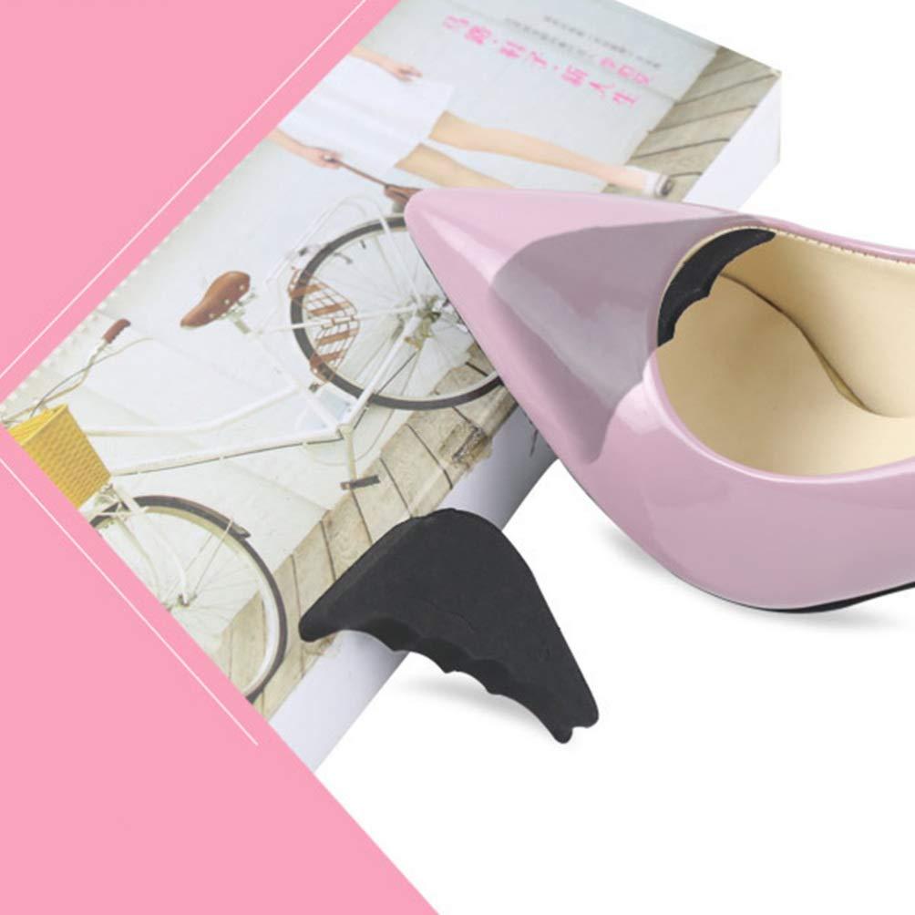 EXCEART EXCEART 4pairs Forefoot Insoles Adjustable Shoe Head Pads for Women Comfortable Cushion Plugs Black Skin Tone Durable Flexible Design for Foot Relief and Buffering High Heels