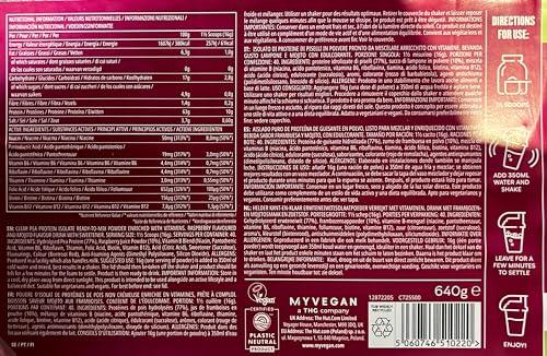 Myprotein Myprotein Clean Vegan Plant Protein Powder 320g Raspberry Mojito, 320 g (Pack of 1)