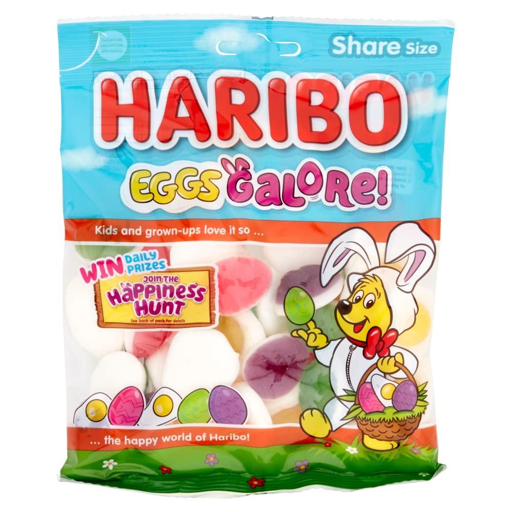 HARIBO HARIBO Fried Eggs Galore Easter Sweets Easter Egg Bag 160g White