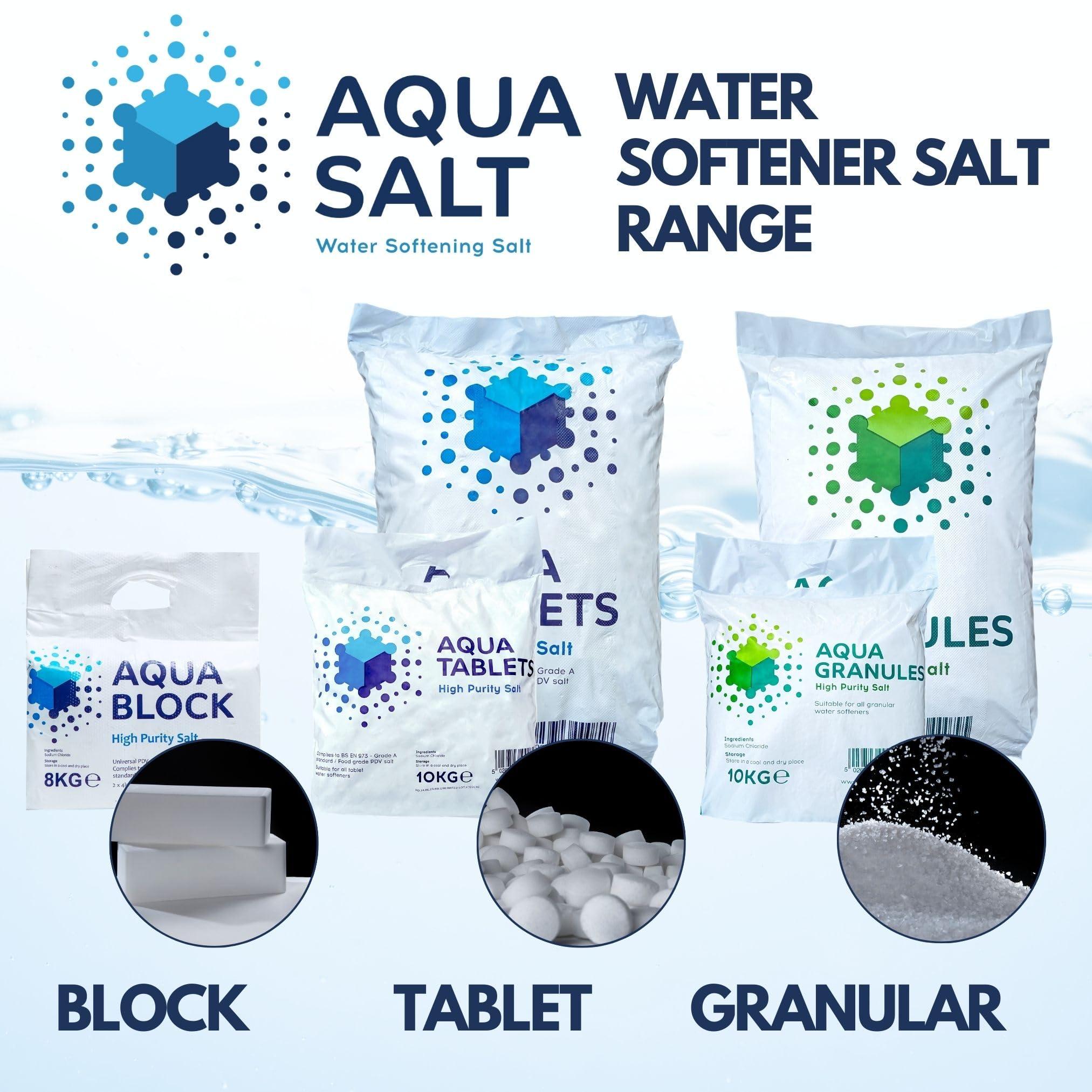 Peacock Salt Water Softener Salt Blocks | Grade A | Food Quality | High Purity | 3 x 8kg bags (6 Blocks) | Compatible with all 4kg Salt Block Water Softening Units including Harvey and Kinetico