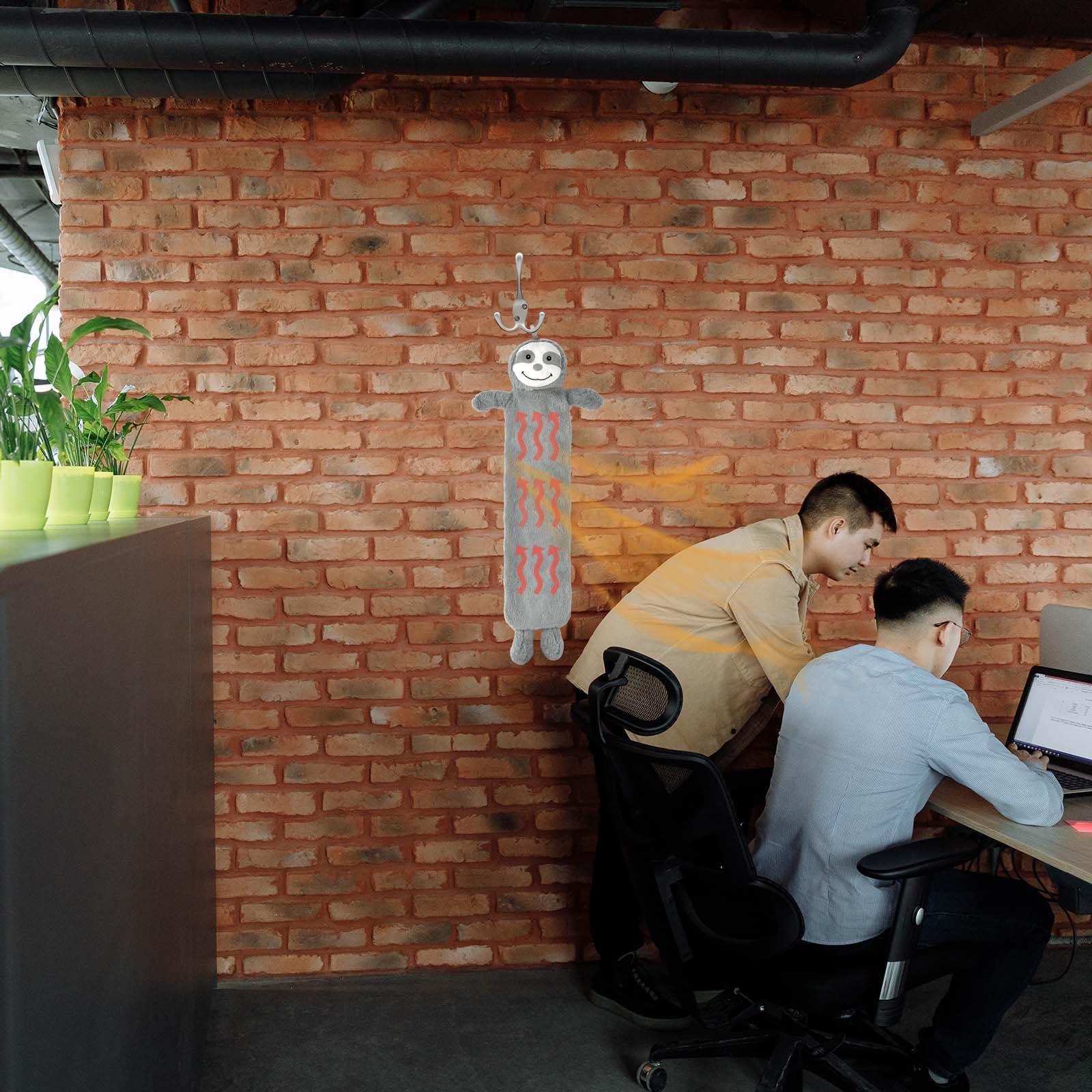 Crystals Crystals 1L or 2L Happy Sloth Hot Water Bottle - Natural Rubber for Longer Heat Hot Water Bag for Pain Relief on Aches or Injuries, Hand Feet Warmer, Neck and Shoulder Pain Relief (Extra Long 2L)