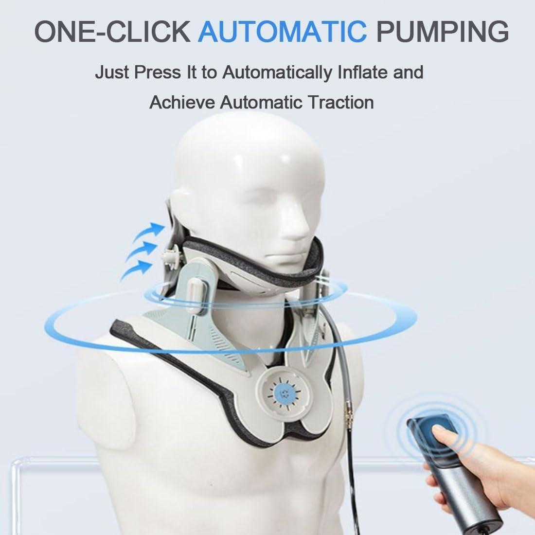 kumosaga kumosaga Kyrolabs Cerviflex Neck Stretcher, Cervical Neck Traction Electric Device, Kyrolabs Neck Brace for Neck Decompression and Neck Tension Relief, with 3 Power Traction and 8 Airbag Support
