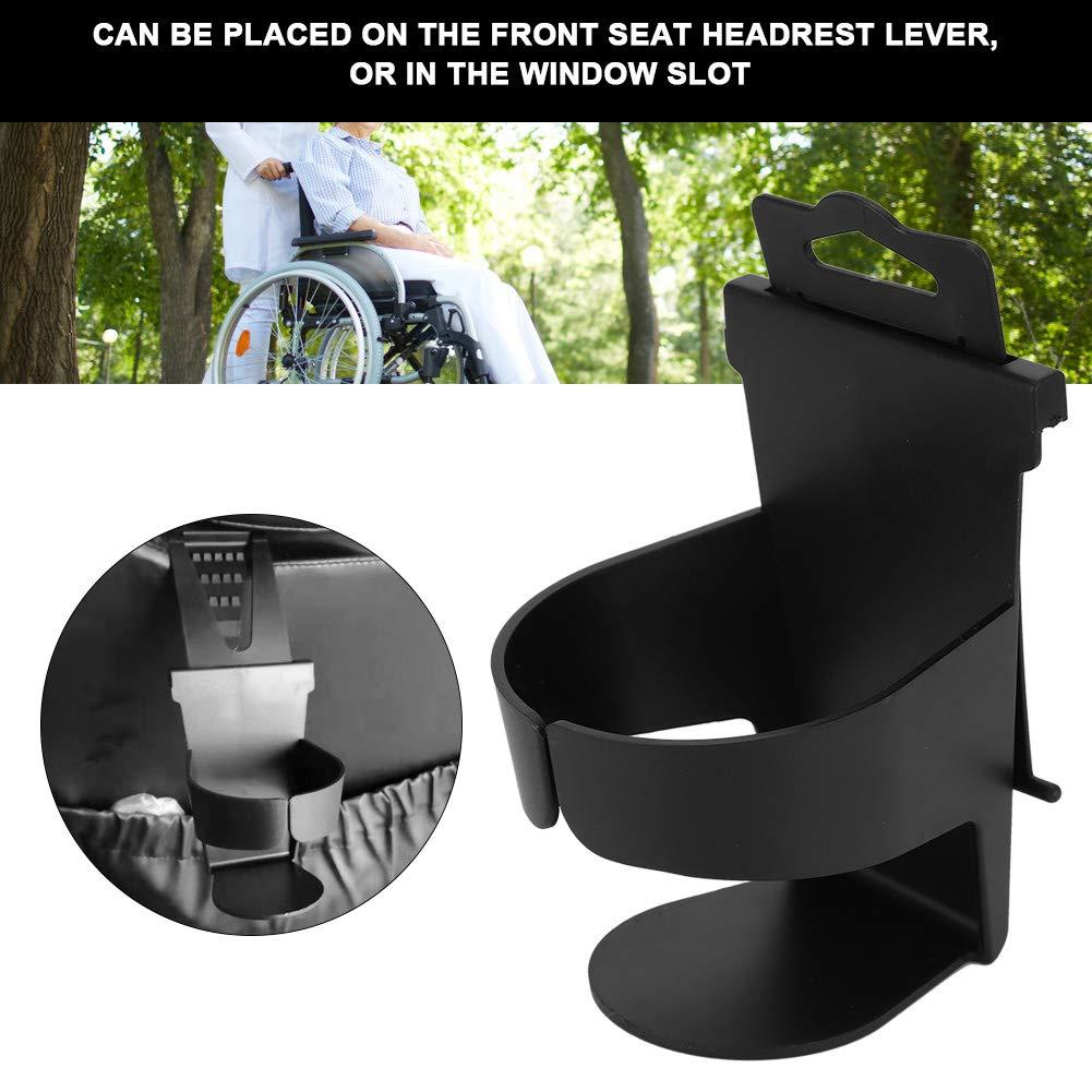 Cosiki Mobility Scooter Cup Holder, Black Durable Fine Craftsmanship Water Bottle Holder, for 70mm or Less Can Be Placed Scooter Wheelchair Elderly Scooter