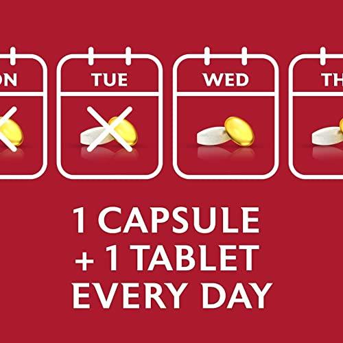 Seven Seas Seven Seas Cod Liver Oil Tablets with Omega-3, Fish Oil, One A Day, 4 Months Supply (120 Capsules), EPA & DHA, with High Strength Vitamin D & A (Pack of 2)