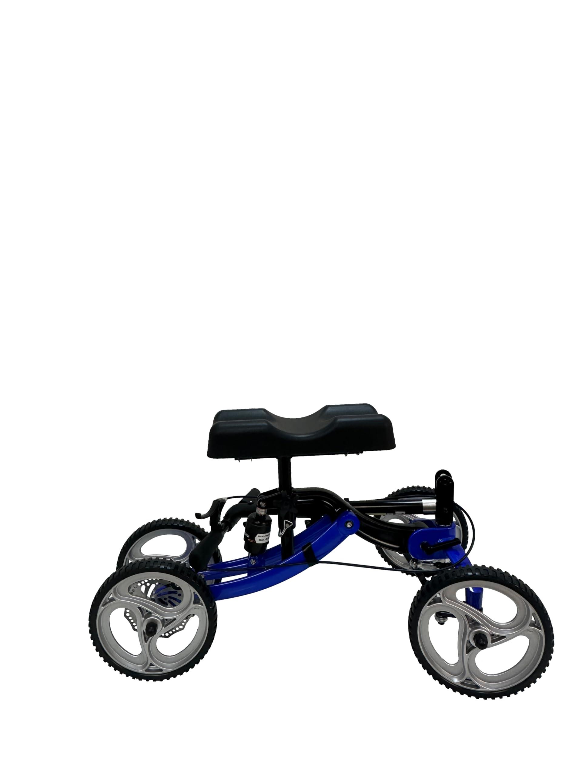 PANLOVA Adjustable Medical Folding Steerable Leg Knee Walker Scooter with Front bag-9251B