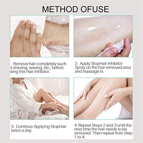 HADAVAKA Stop Hair Growth Fluid, Painless Hair Stop Growth, For Face, Arm, Leg, Armpit, Make Your Skin Smooth For Men And Women, Hair Inhibitor, And Reducing To Stop Hair Growth (2)